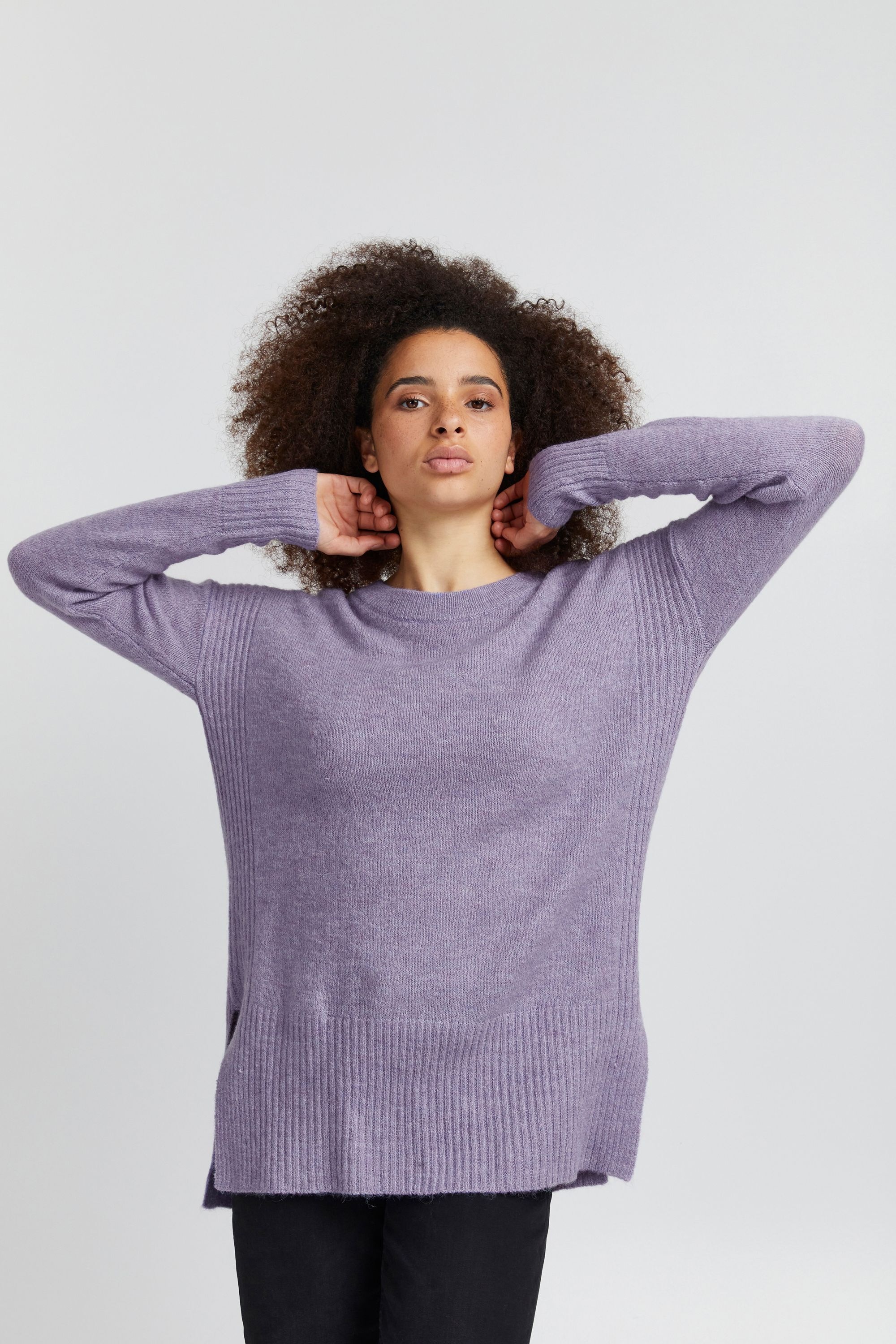 Ichi Strickfleece-Pullover »Strickpullover IHKamara«