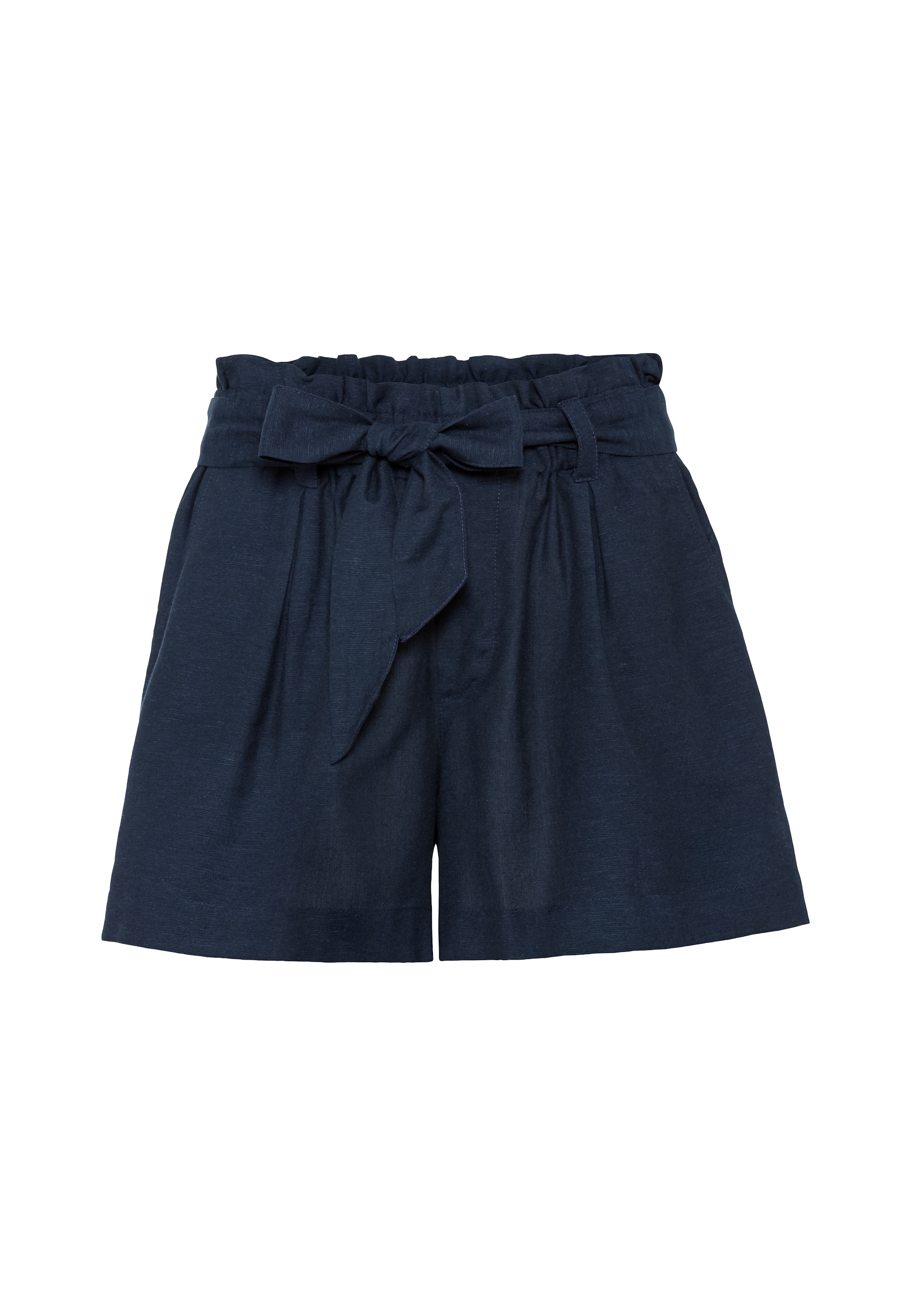 LASCANA Shorts, (mit Bindegürtel), im Paperbag-Stil, Leinenmix, Schlupfhose, Sommerhose