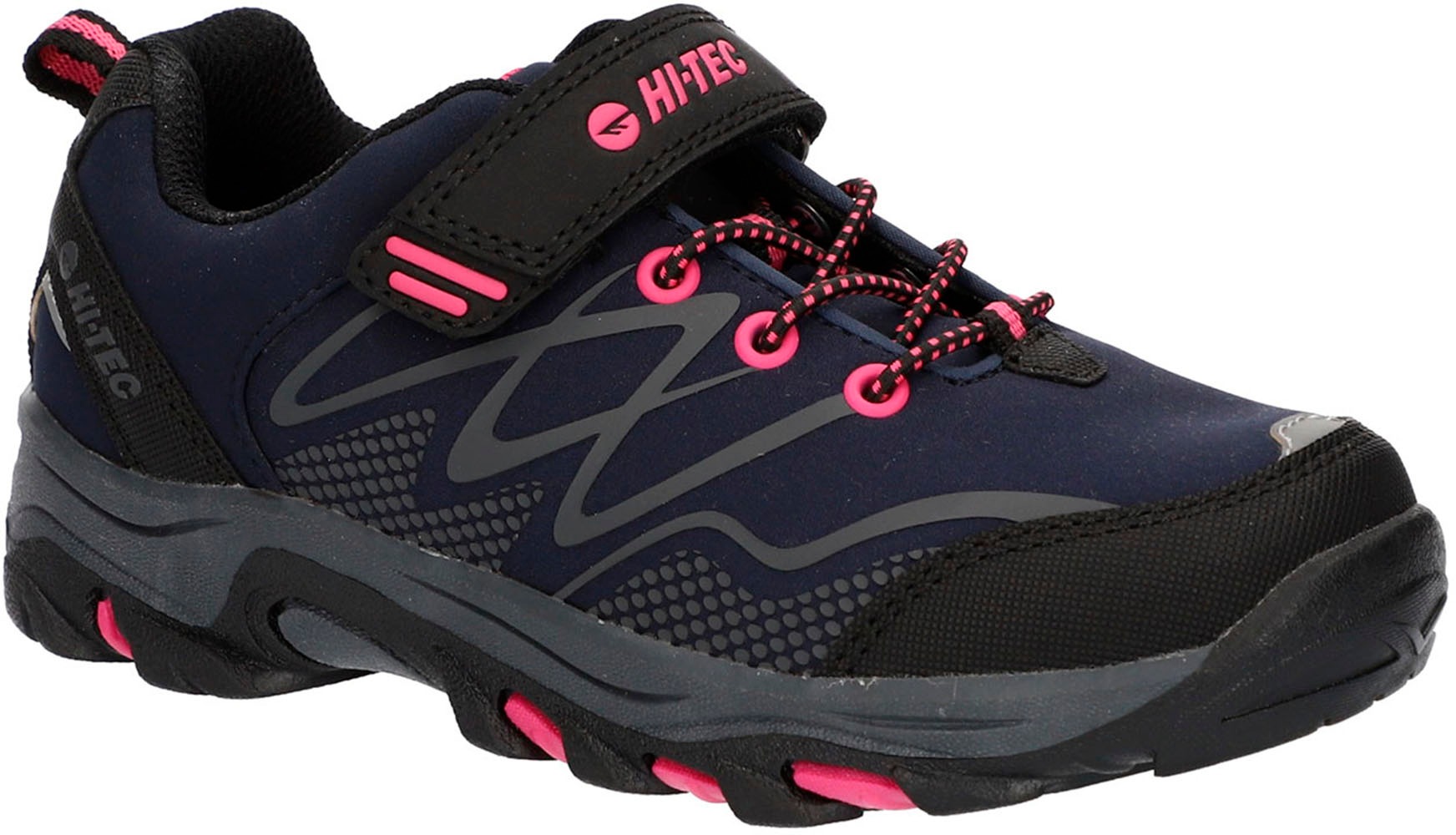 Outdoorschuh »Hi-Tec Blackout Low Jrg«, Klett-/Schnürkombination