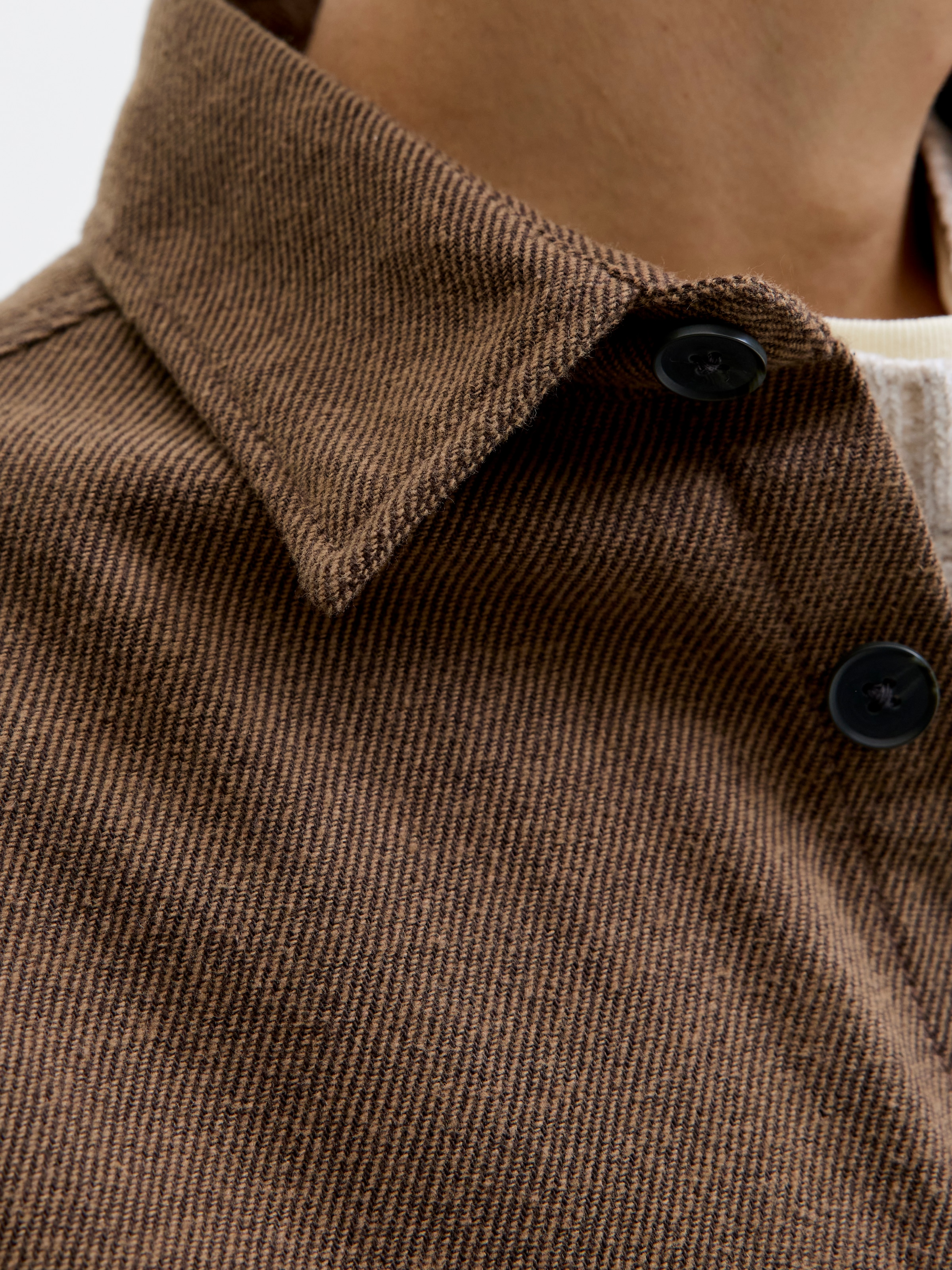 Jack & Jones Langarmhemd »JPRRAYLE MELANGE SOLID L/S OVERSHIRT SN«