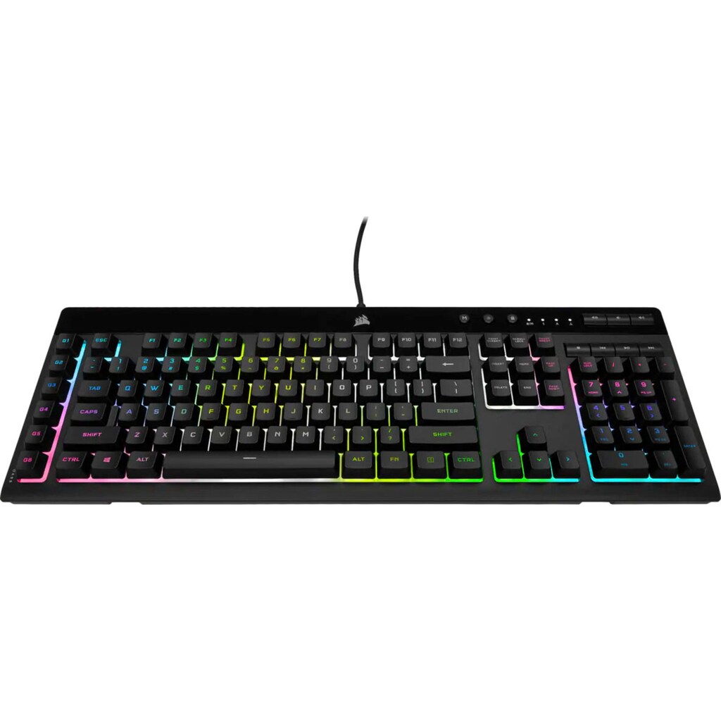 Corsair Gaming-Tastatur »K55 RGB PRO XT«, (Makrotasten-Ziffernblock-USB-Anschluss)