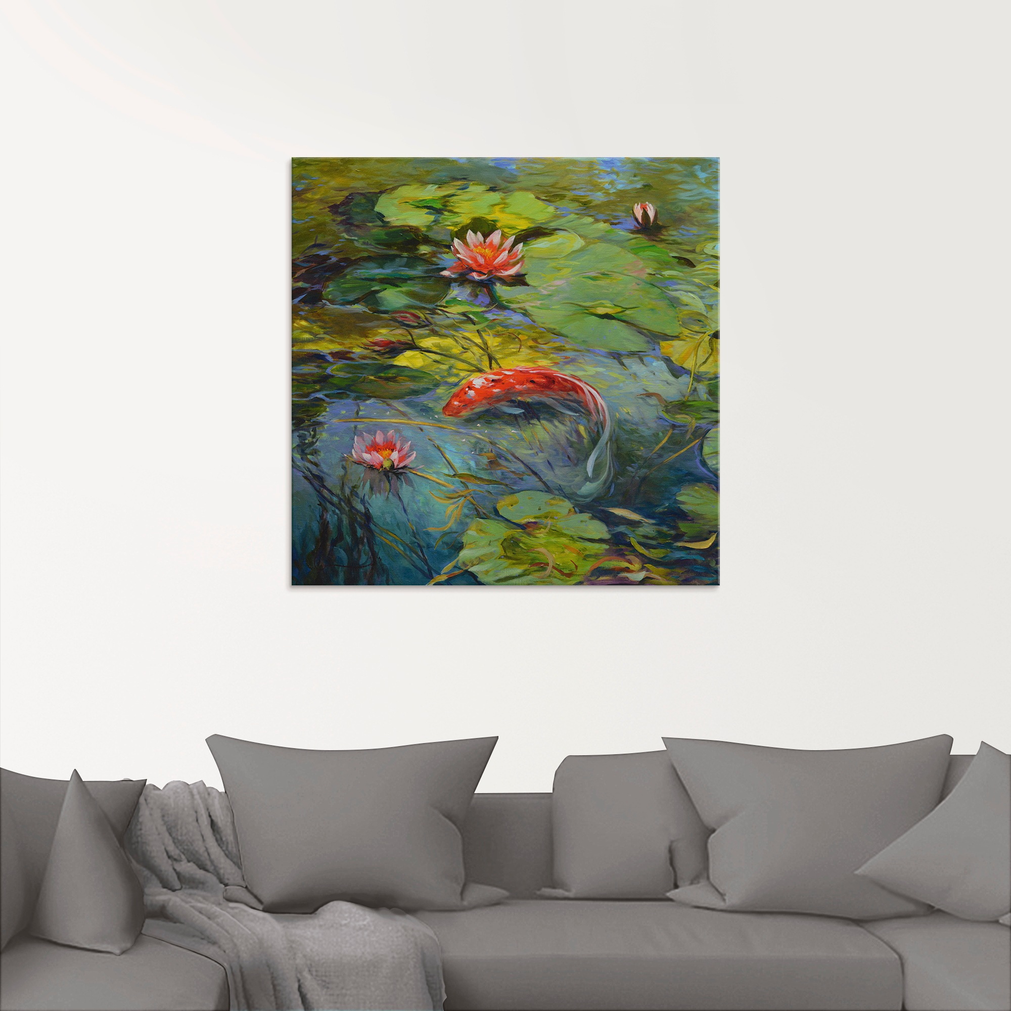 Artland Glasbild »Roter Koi« Wassertiere 1 Stk. tlg. in verschiedenen Größen
