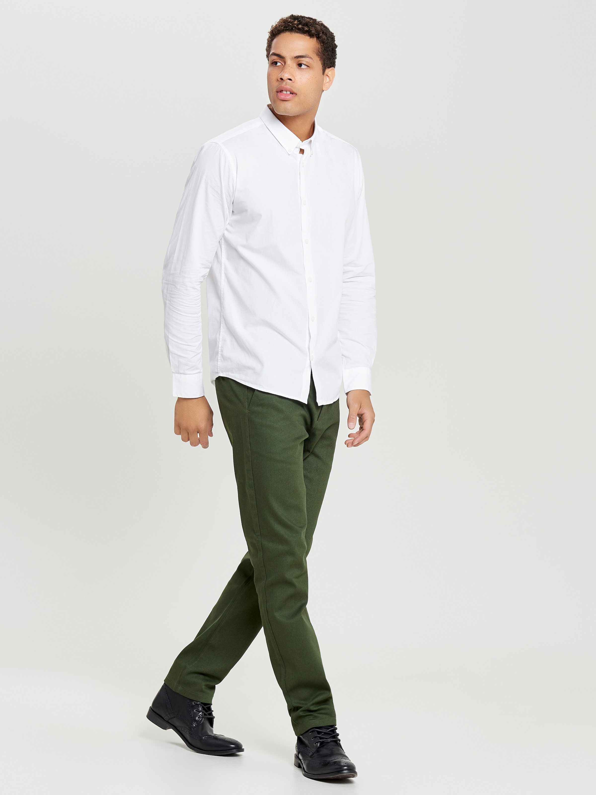 ONLY & SONS Langarmhemd »ONSPOPLIN BTN DOWN SHIRT LS NOOS« Baumwolle, slim fit