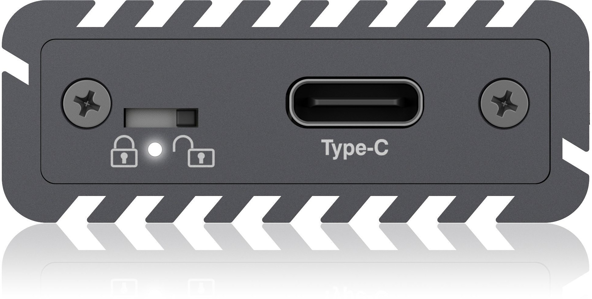 Festplatten-Gehäuse »Gehäuse für 1x M.2 NVMe & SATA SSD mit USB Type-C Anschluss«, Hochwertiges Aluminium