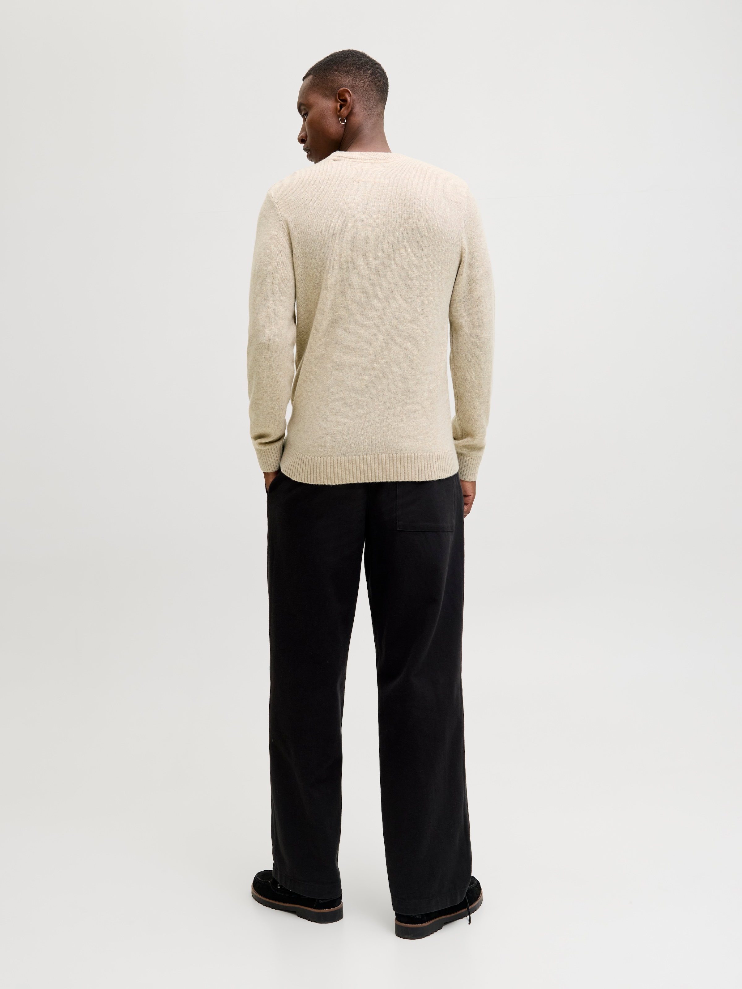 Jack & Jones Rundhalspullover »JPRBLULAMBSWOOL KNIT CREW NECK«