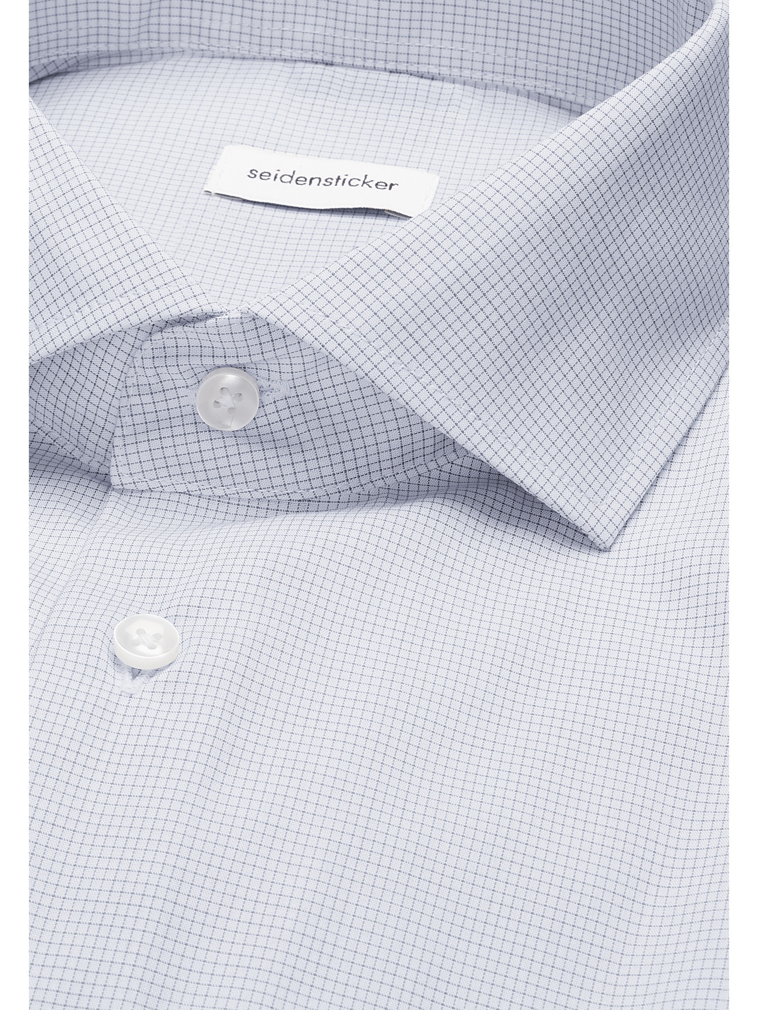 seidensticker Businesshemd »Schwarze Rose« Slim 1/1 Kentkragen Karo