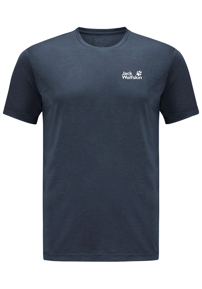 Jack Wolfskin Funktionsshirt »VONNAN S/S T M« für warme Temperaturen, atmungsaktiv, feuchtigkeitsregulierend