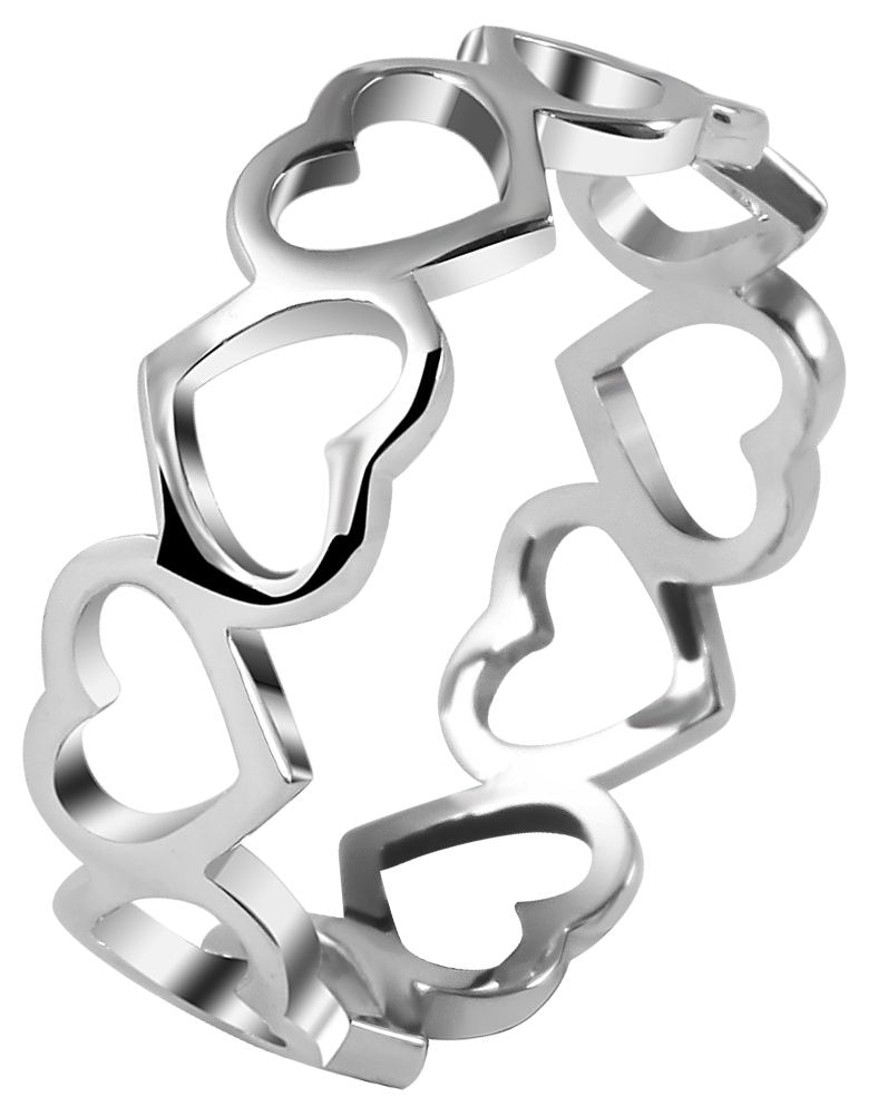 Adelia´s Fingerring »Damen Ring Herz aus 925 Silber«