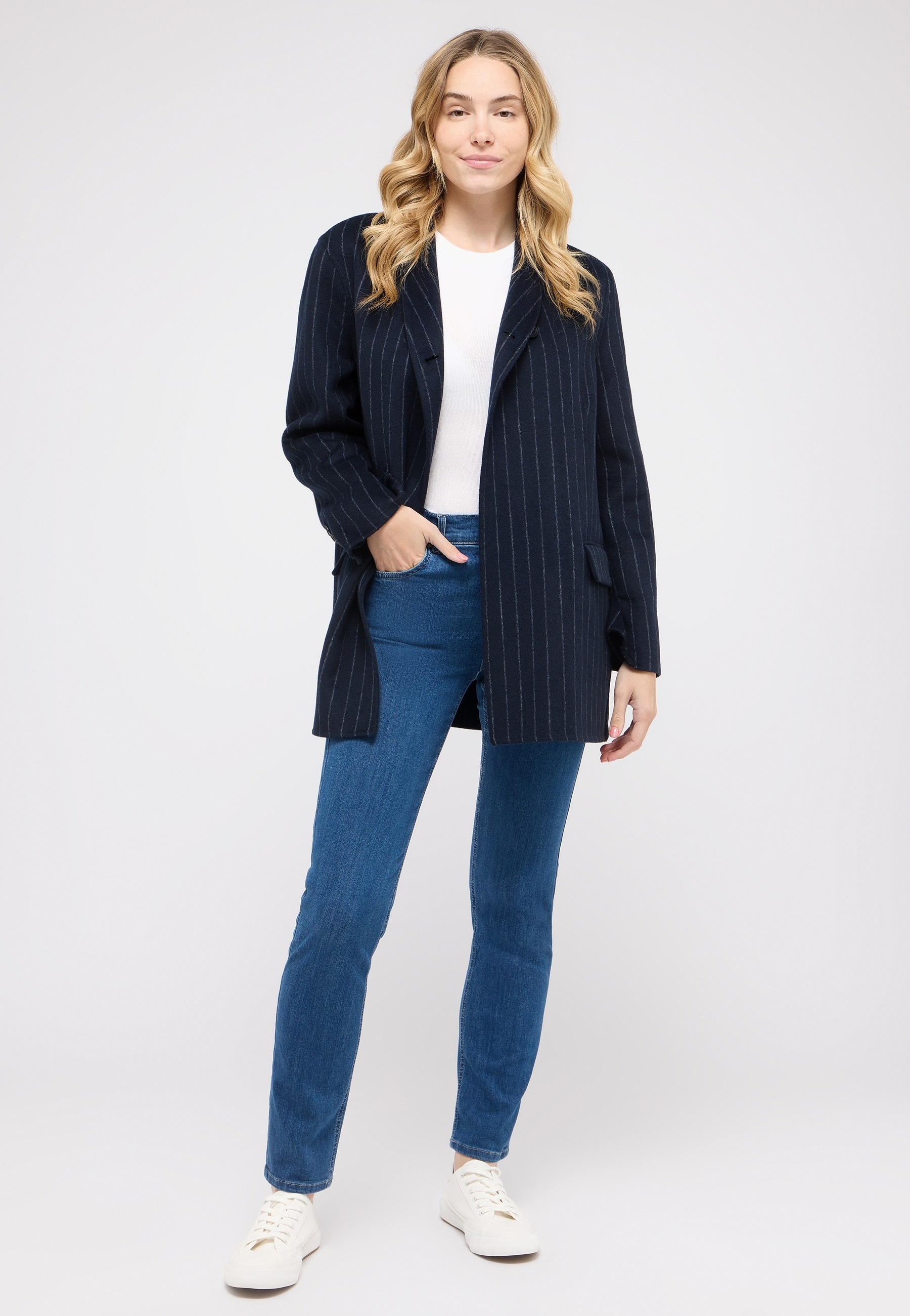 ANGELS Straight-Jeans »CICI« Straight-Schnitt, Slim fit Passform, aus Baumwollmischung