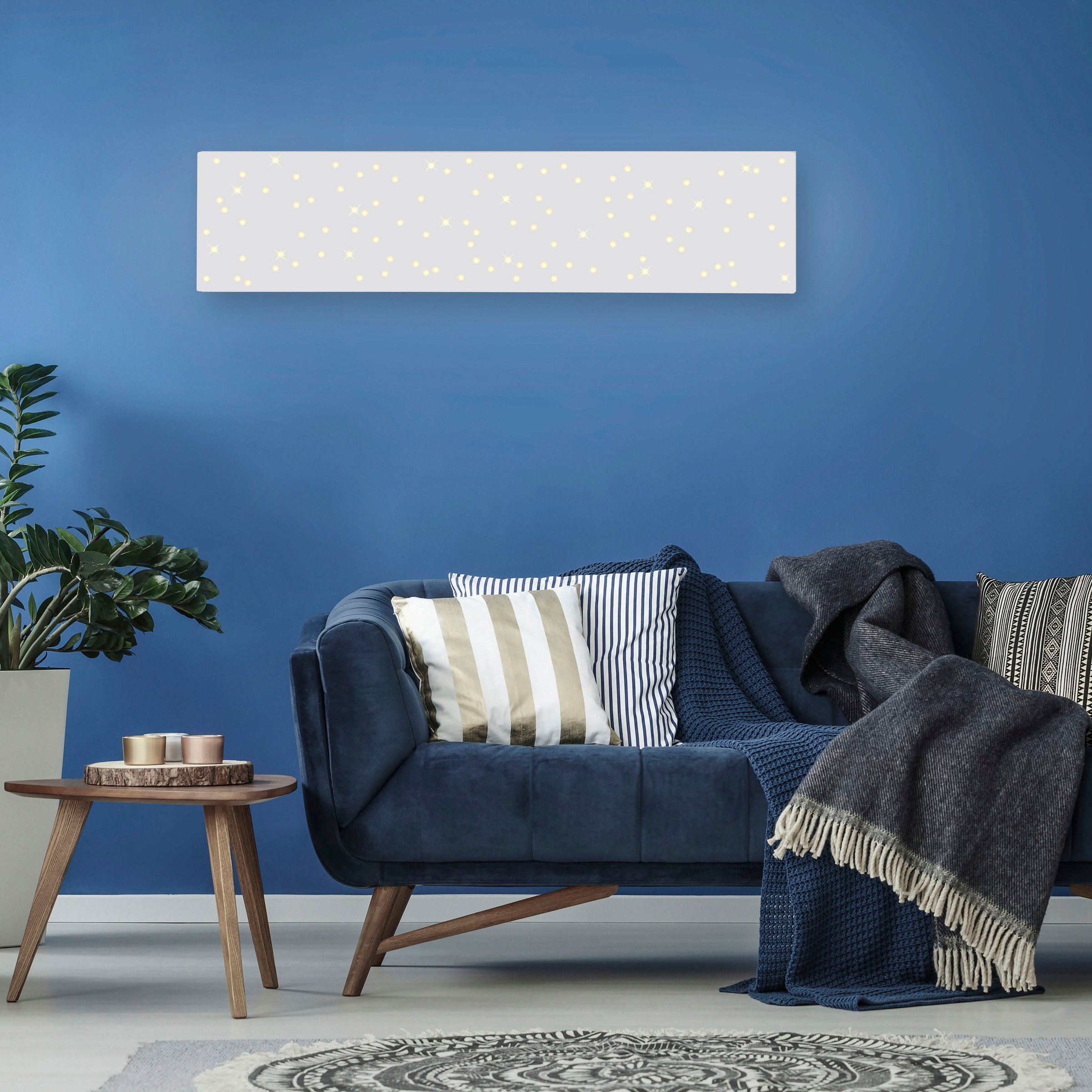 JUST LIGHT Deckenleuchte »SPARKLE«, 1 flammig, Leuchtmittel LED-Board | LED fest integriert, CCT - über Fernbedienung,Fernbedienung, Infrarot inkl.