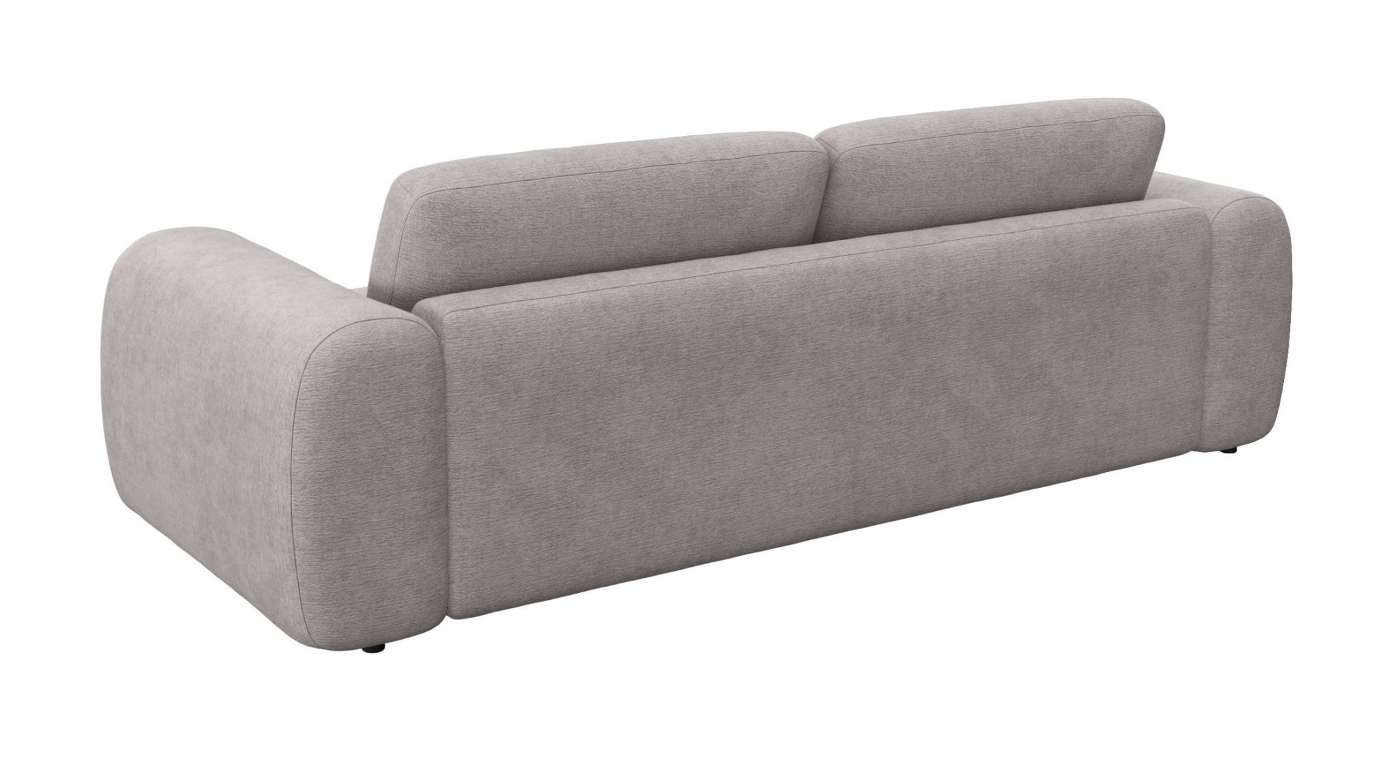 FLEXLUX 3-Sitzer »Molino Designsofa, Polstersofa, Einzelsofa, Couch«, Kaltschaum & Stahl-Wellen für erstklassigen Sitzkomfort, Füsse Schwarz