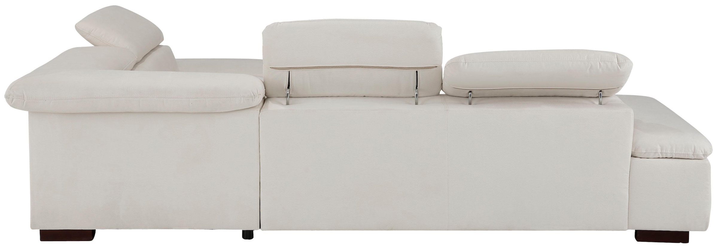 Home affaire Ecksofa »Alberto L-Form« mit Kopfteilverstellung, wahlweise mit Bettfunktion