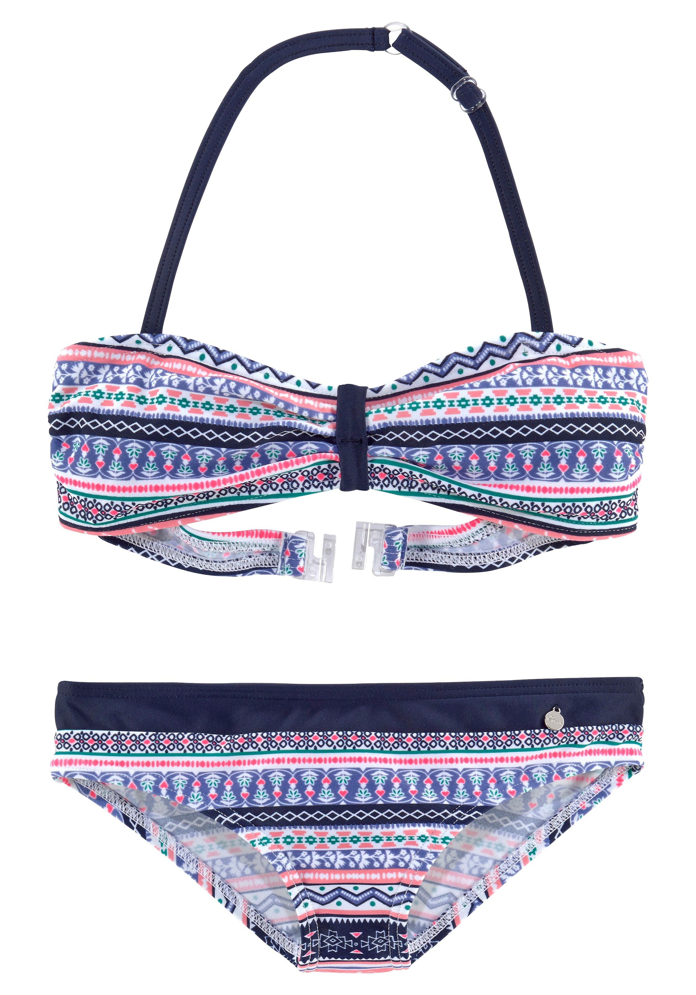 Bandeau-Bikini »Barcelona Kids«, im frechen Streifen-Look