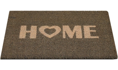 HANSE Home Fußmatte »Willkommen Herz«, rechteckig, Herz Motiv, mit Spruch,  Schrift, Robust, Rutschhemend, Waschbar bei OTTO