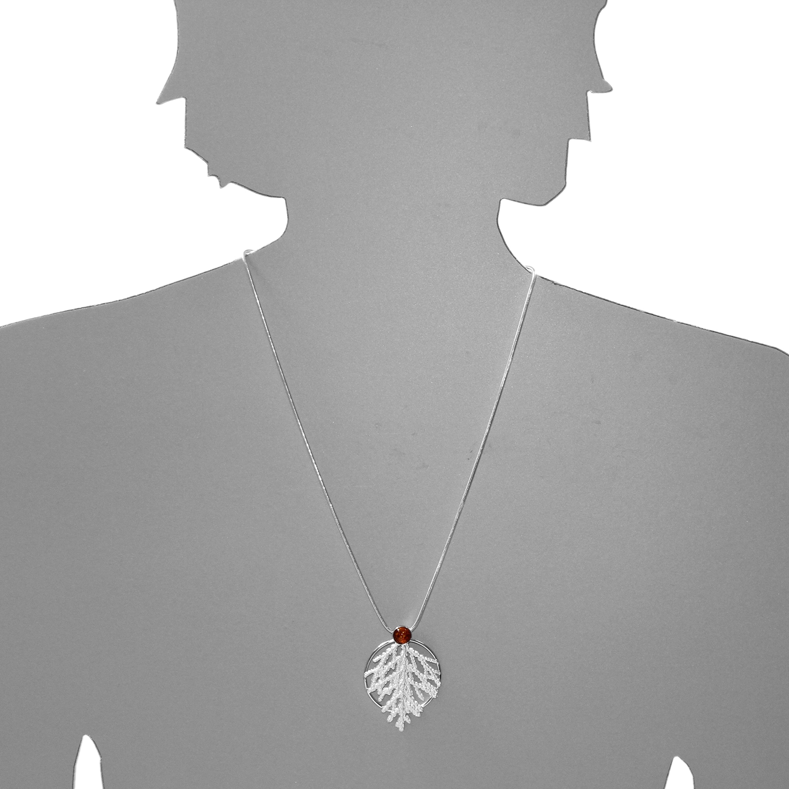 OSTSEE-SCHMUCK Kettenanhänger »- Gleiter Lebensbaum-Julia's Garten - Silber 925/000 - Bernstein«