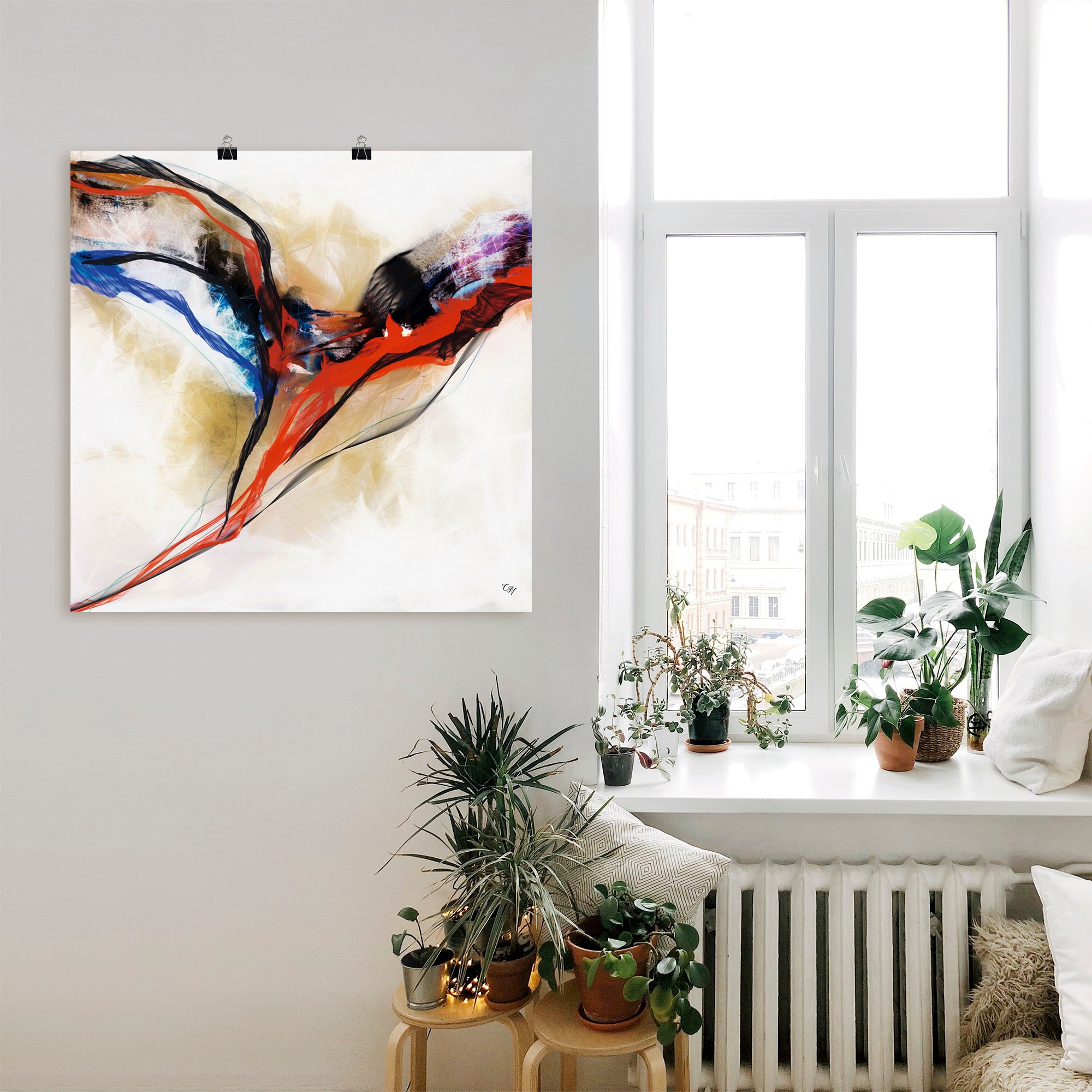 Artland Wandbild »Engel - abstrakt I«, Muster, (1 St.), als Alubild, Outdoorbild, Poster in verschied. Größen