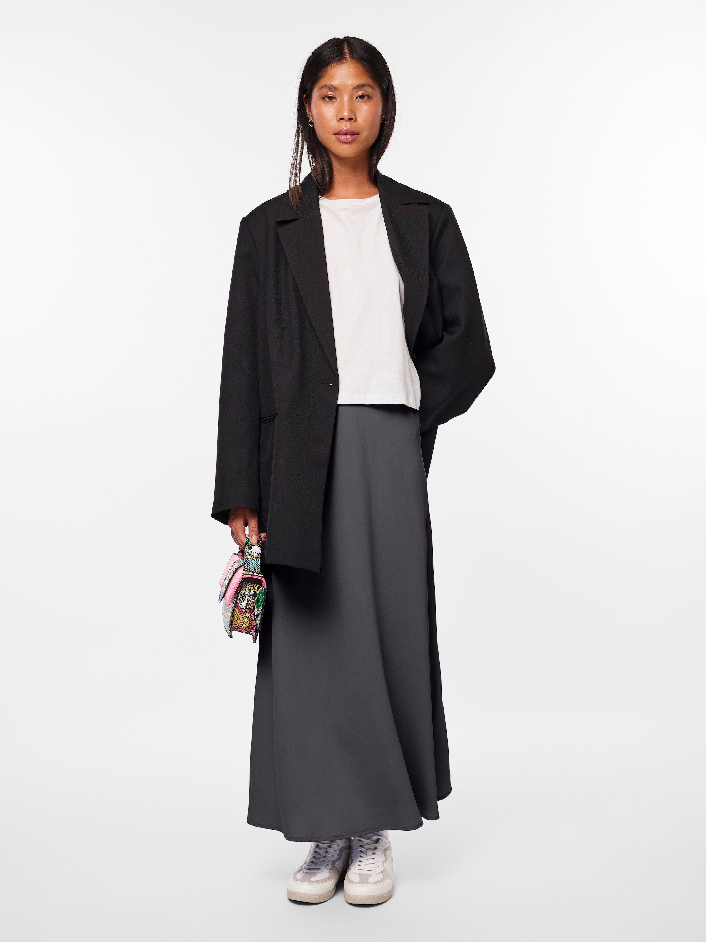 pieces Midirock »PCFRANAN HW MIDI SKIRT NOOS BC«