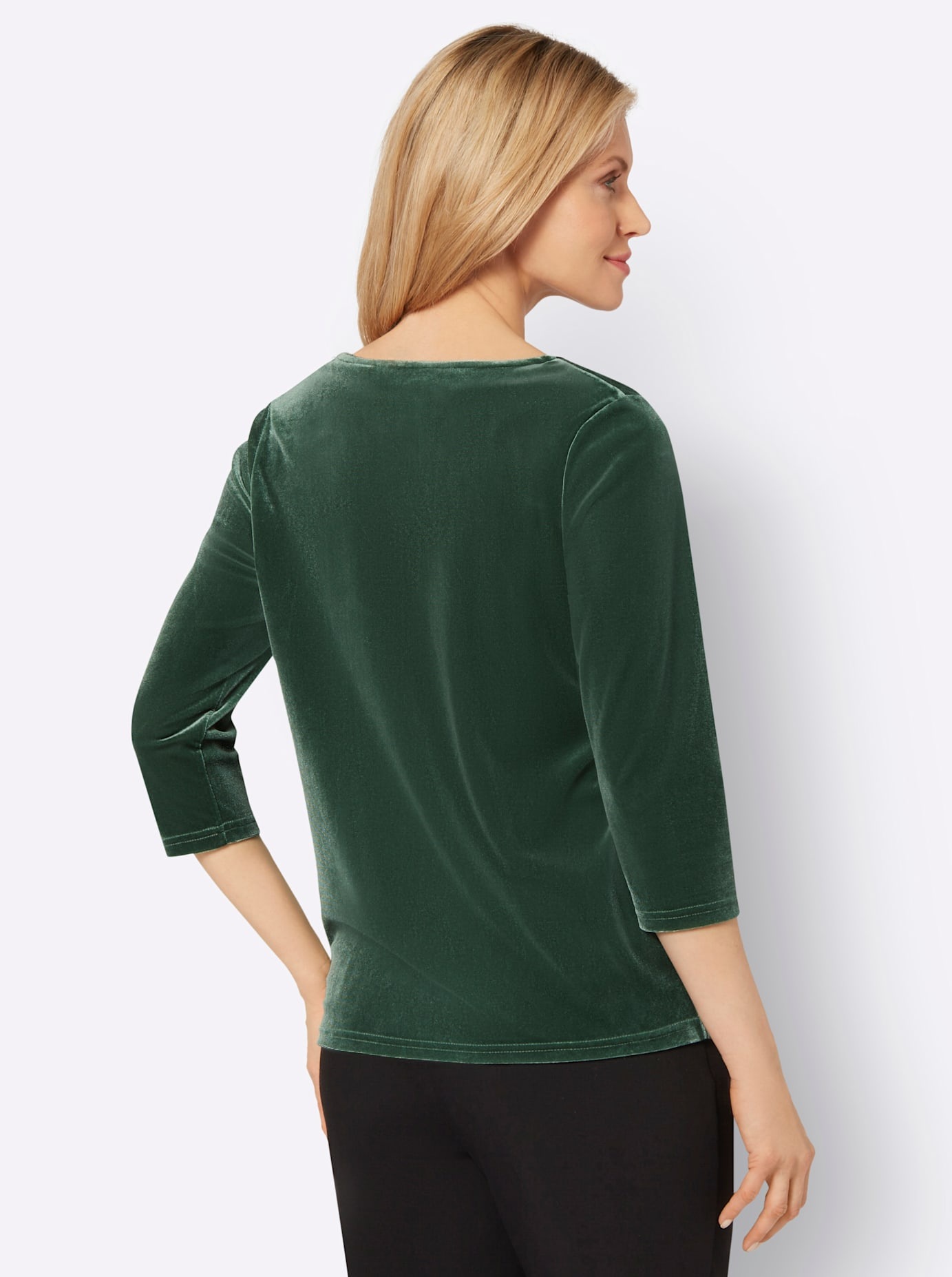 Classic Basics 3/4-Arm-Shirt »Samtshirt«, (1 tlg.)