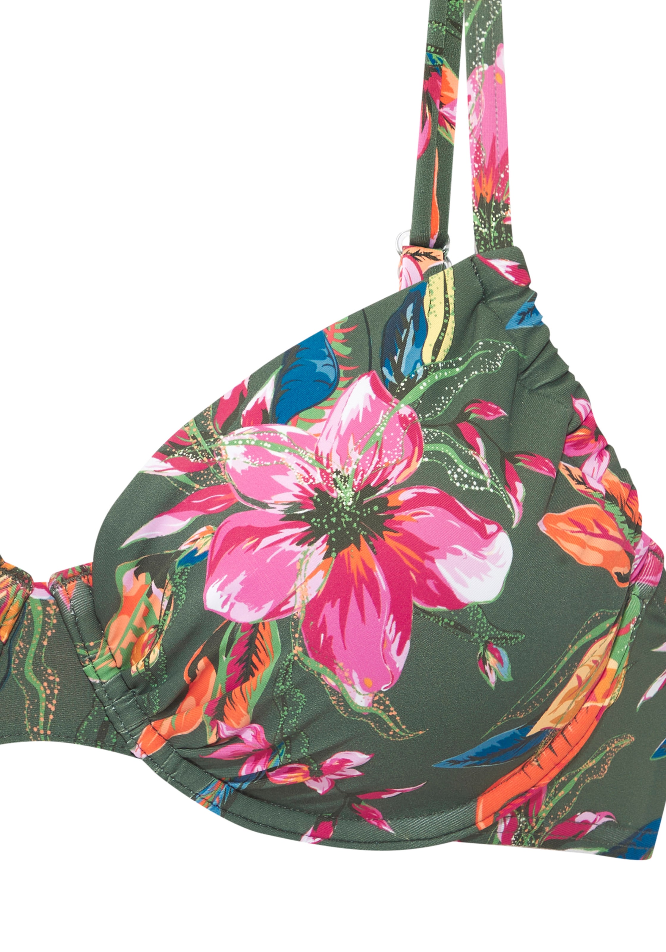 LASCANA Bügel-Bikini-Top »Malia« mit tropischem Print