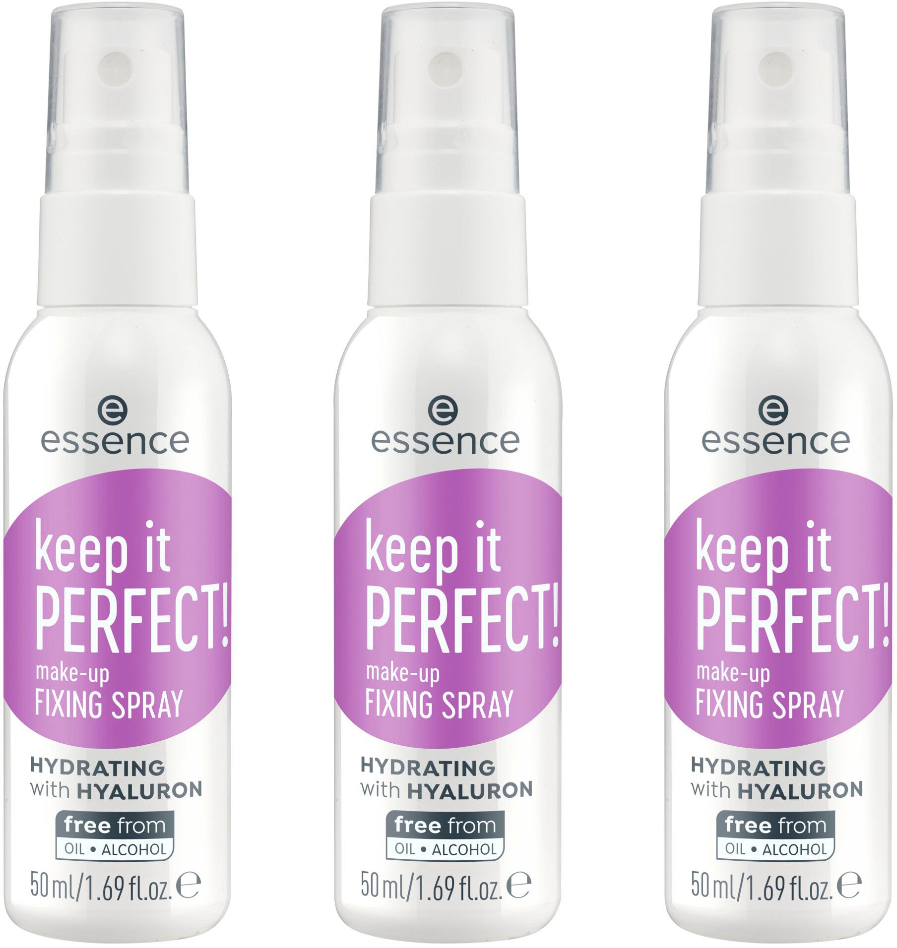 Fixierspray »keep it PERFECT! make-up FIXING SPRAY«, (Packung, 3 tlg.)