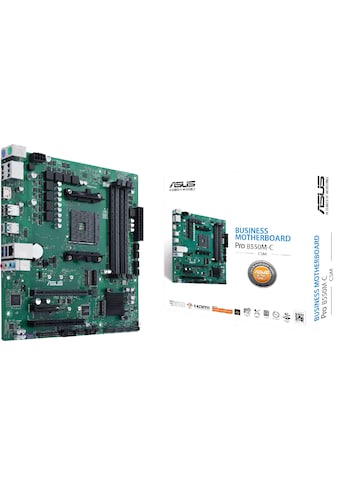 Mainboard »B550M-C/CSM«, B550, Ryzen AM4, Micro-ATX, 2x M.2, PCIe 4.0, 1Gbit/s Ethernet