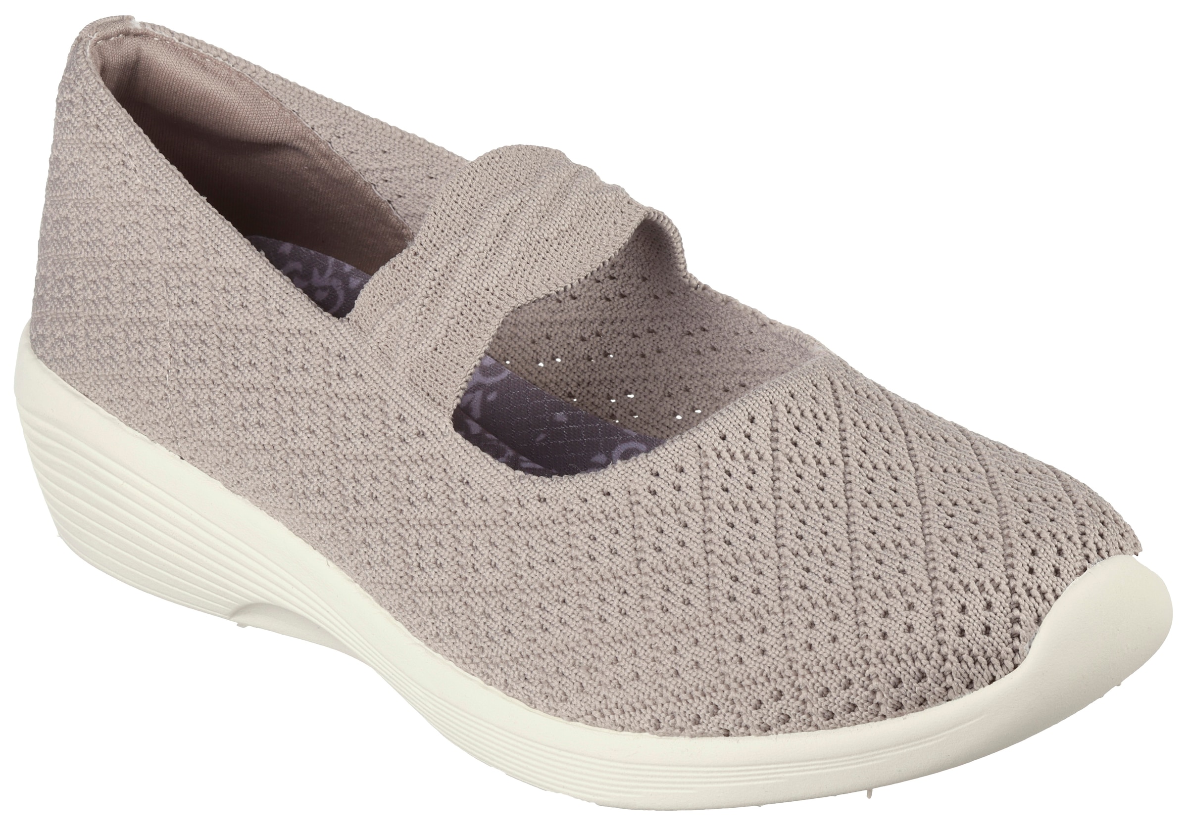 Skechers Riemchenballerina »ARYA-THAT'S SWEET«, Keilpumps, Slipper für Maschinenwäsche geeignet