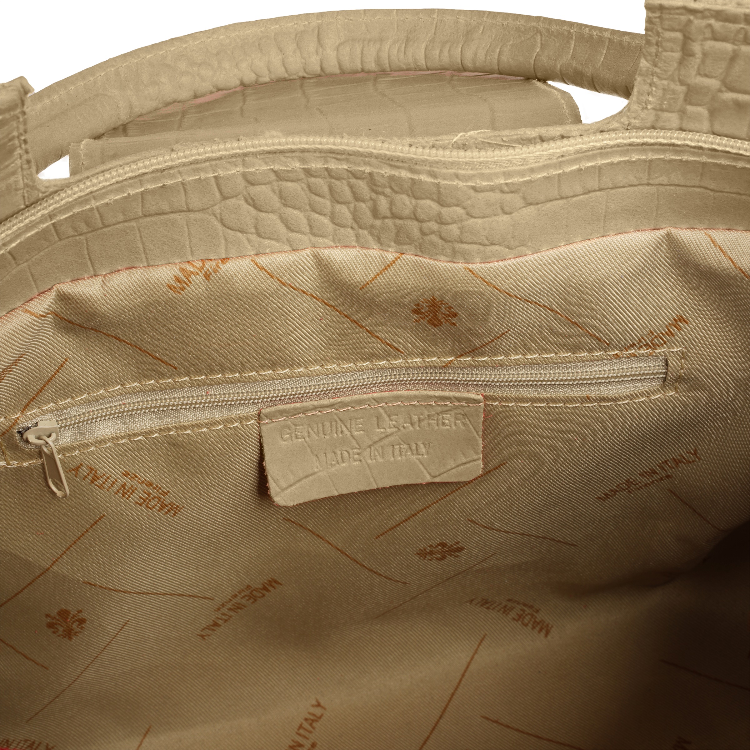 Cluty Henkeltasche, echt Leder, Made in Italy