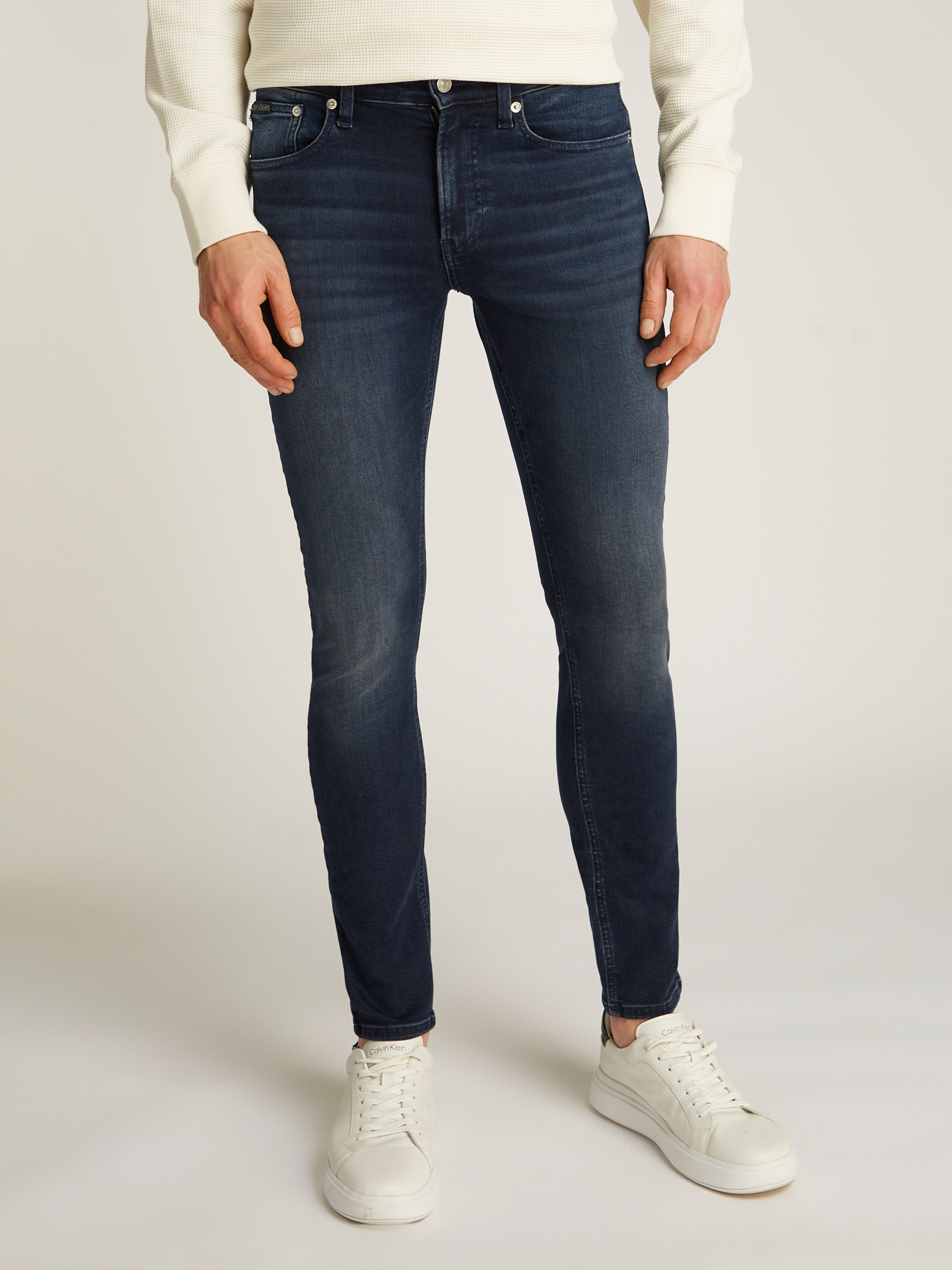 Calvin Klein Jeans Stretch-Jeans »SKINNY«, Coinpocket, Logostickerei