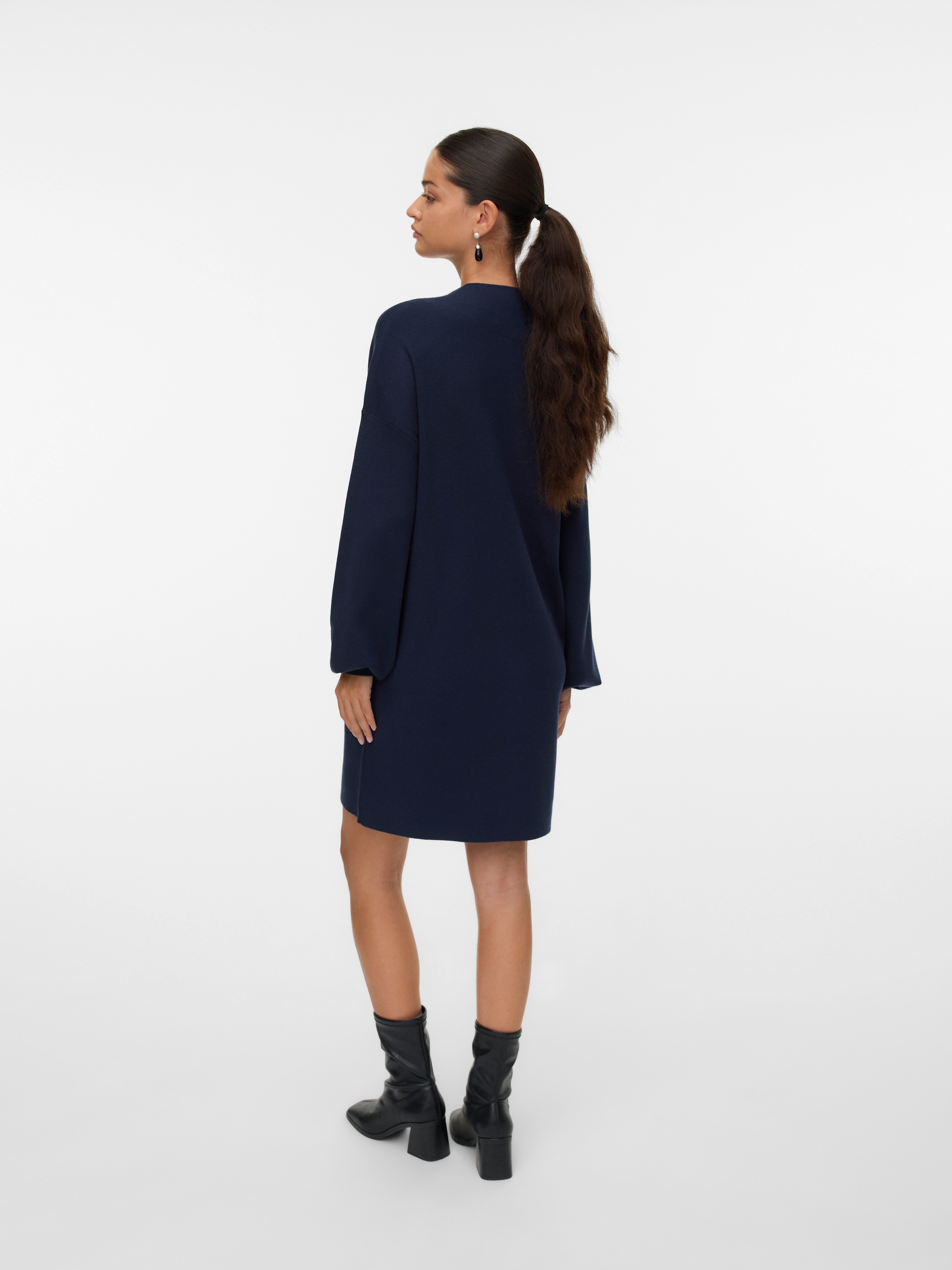 Vero Moda Strickkleid »VMNANCY LS FUNNELNECK DRESS GA NOOS« Viskosemischung, loose fit