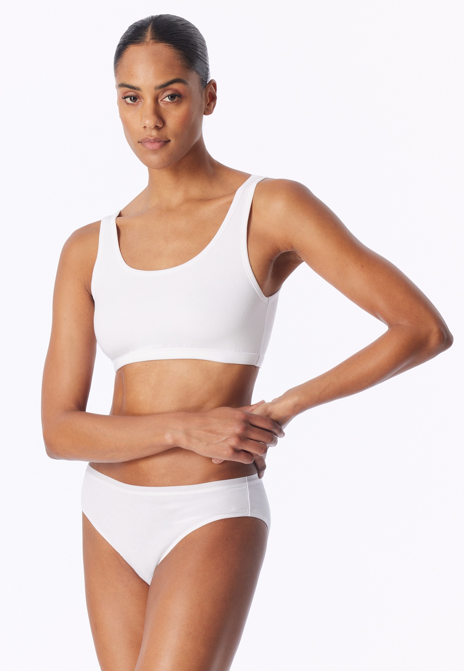 uncover by SCHIESSER Bustier »Uncover Cotton« breite Träger, Cotton-Mix, elastisch, soft