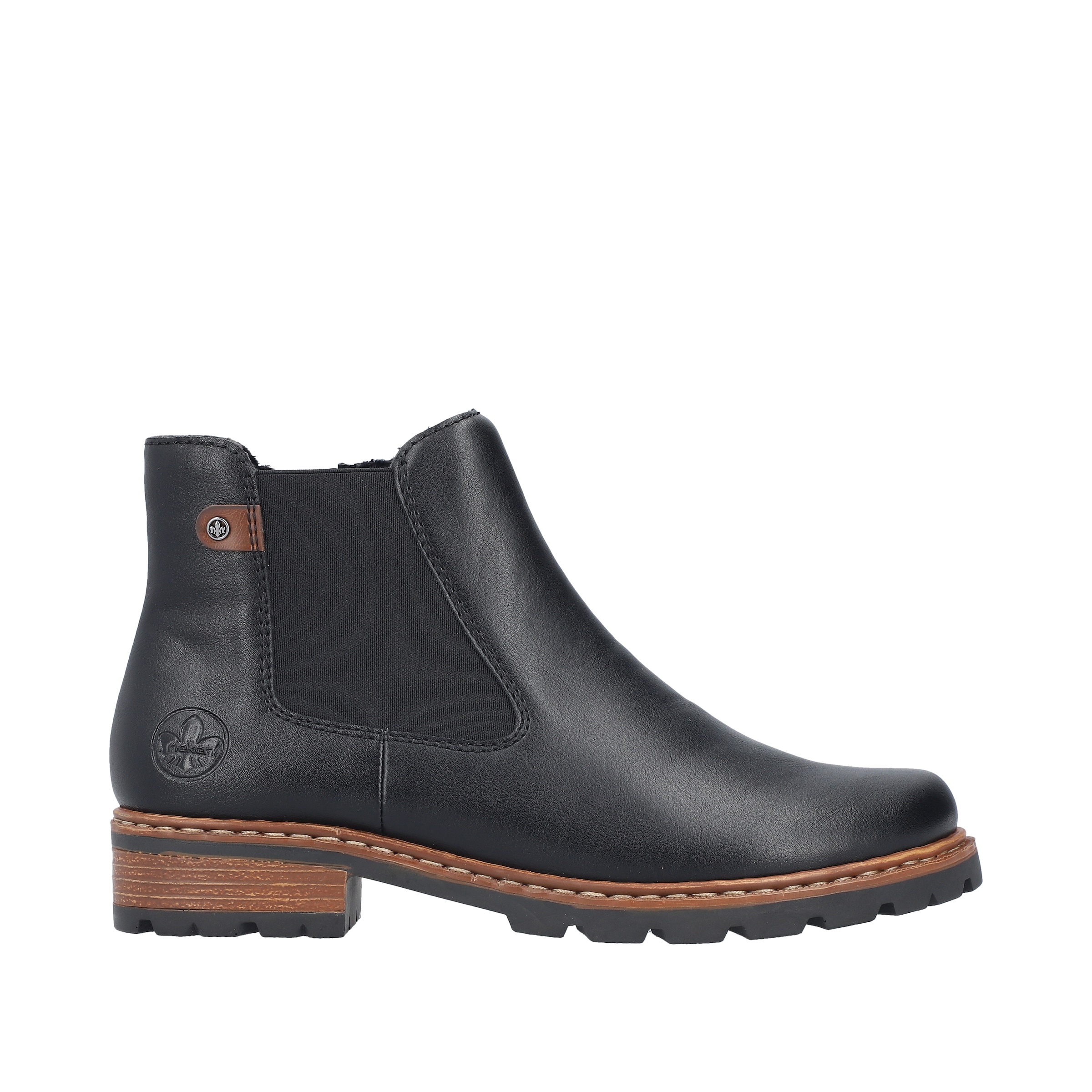 Rieker Chelseaboots  Stiefelette, Schlupfboots mit Stretch und Reißverschluss