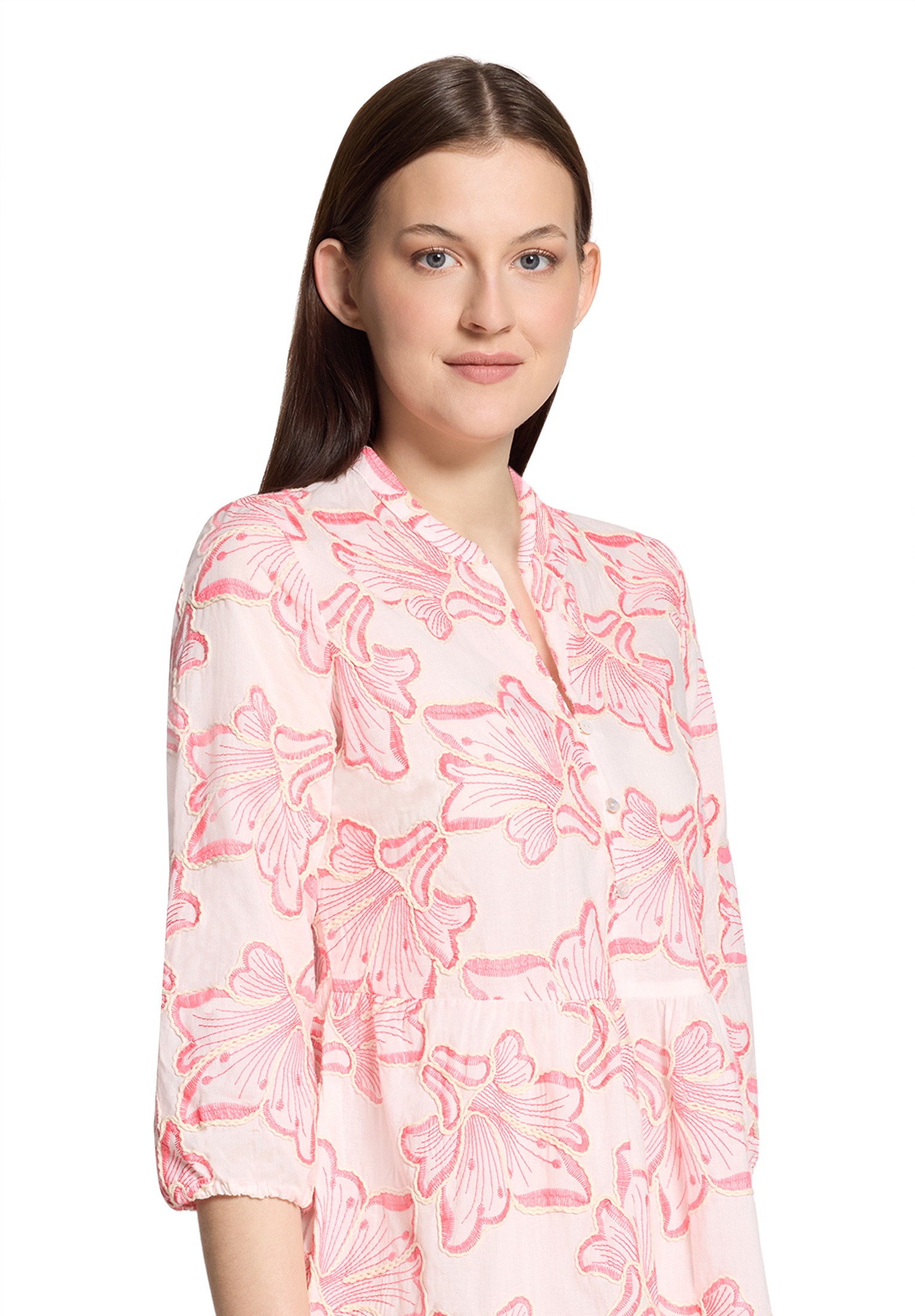 Betty&Co Midikleid »Stufenkleid mit Stickerei«