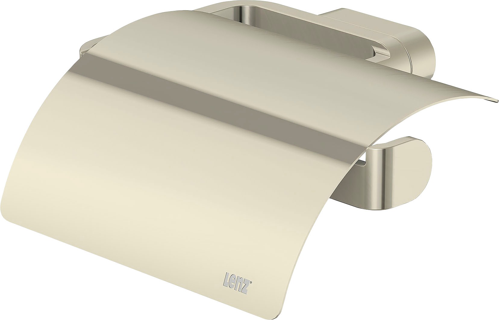 Lenz Toilettenpapierhalter »KARMA«, (1 St.), mit Deckel, nickelfarben-matt
