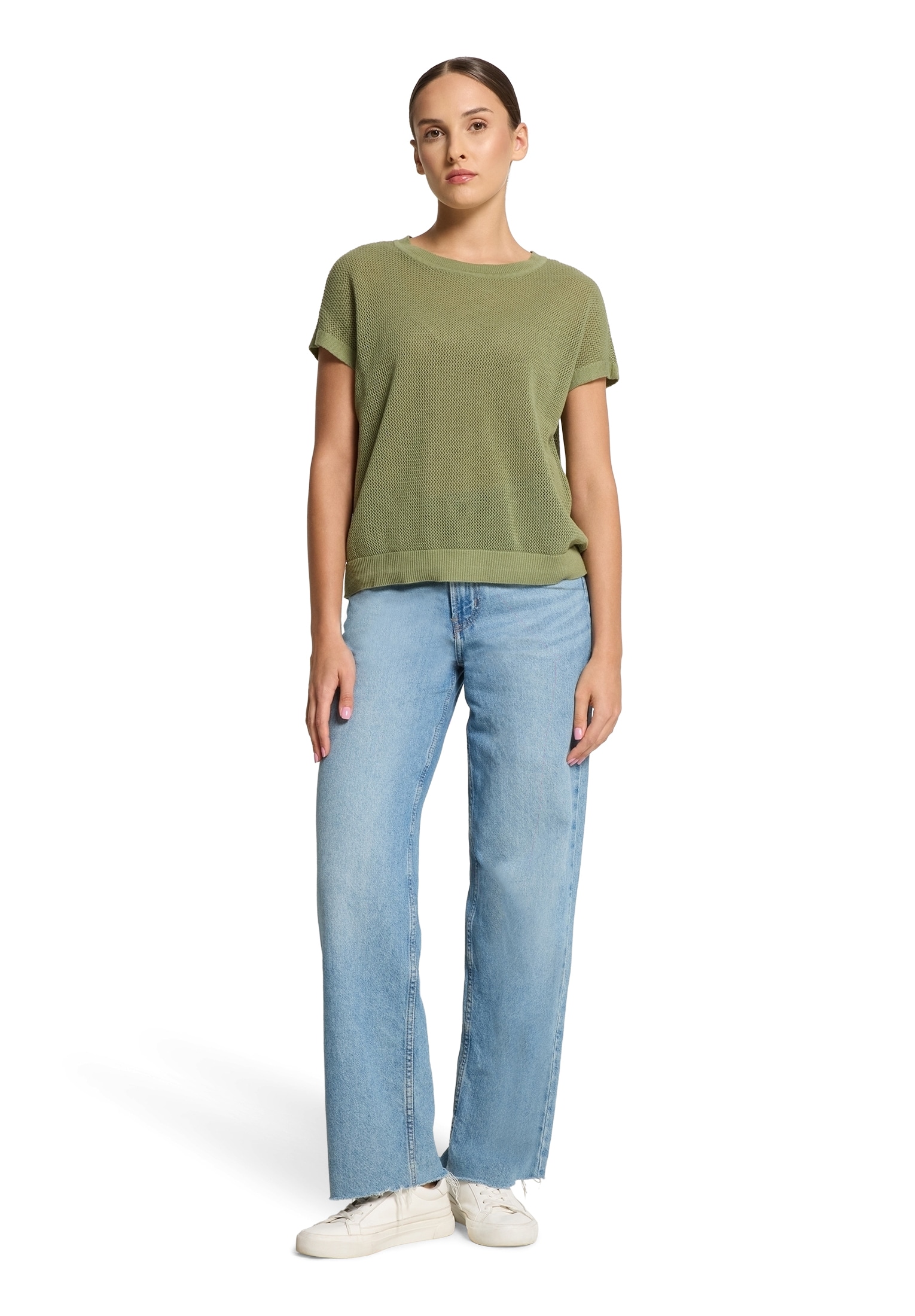 Betty Barclay Rundhalspullover »Lochstrick-Pullover ohne Arm«