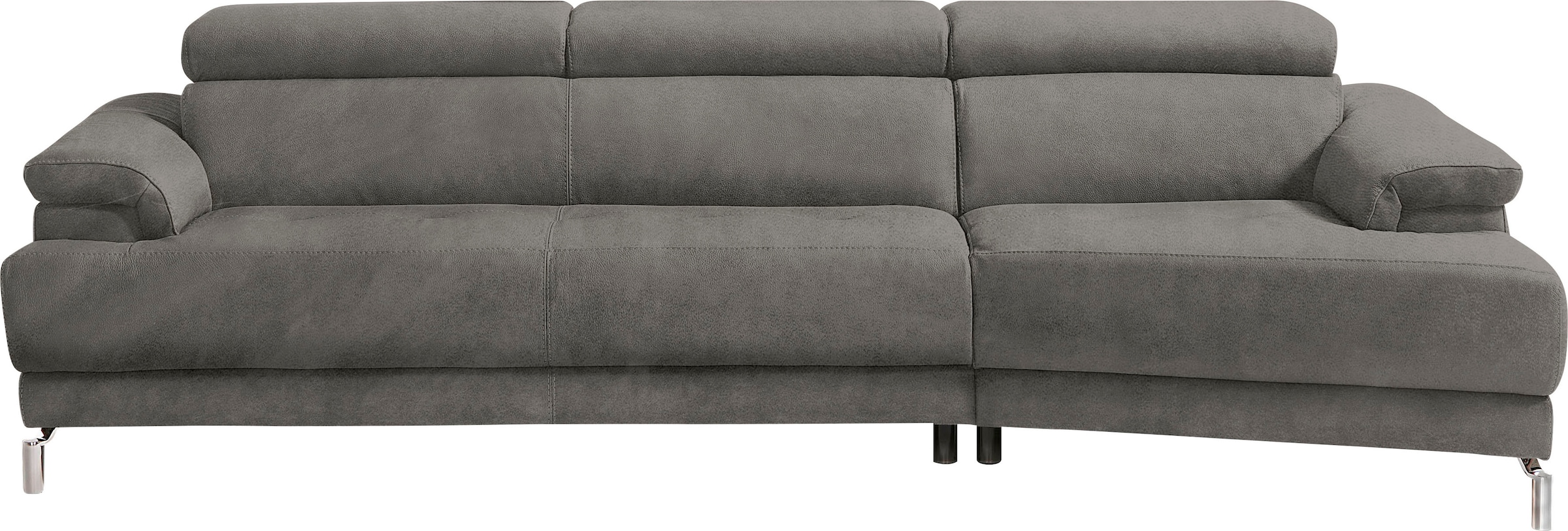 Egoitaliano Ecksofa »Soul, extravagantes Designsofa, Megasofa, super bequem, tolle Details« mit Trapez-Abschlußelement, inkl verstellbarer Kopfteile