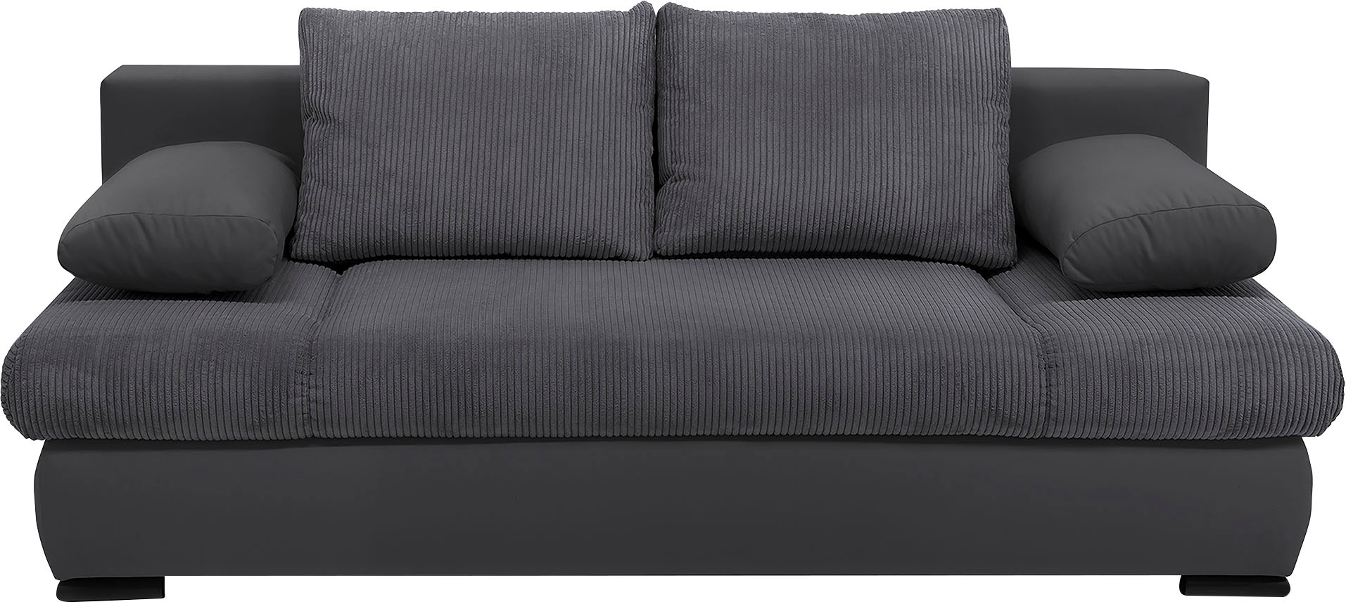 COLLECTION AB Schlafsofa »Chicago«, mit Bettfunktion und Bettkasten, im Cord-Samt Mix