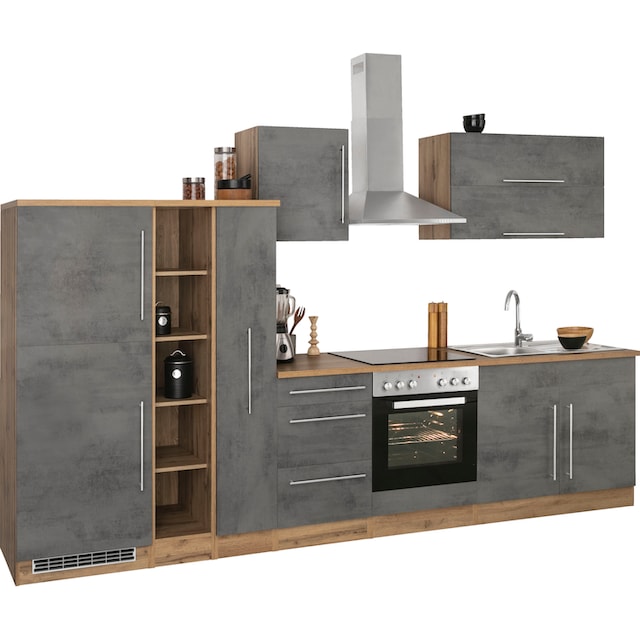 HELD MÖBEL Küchenzeile »Samos«, mit E-Geräten, Breite 330 cm bestellen im  OTTO Online Shop