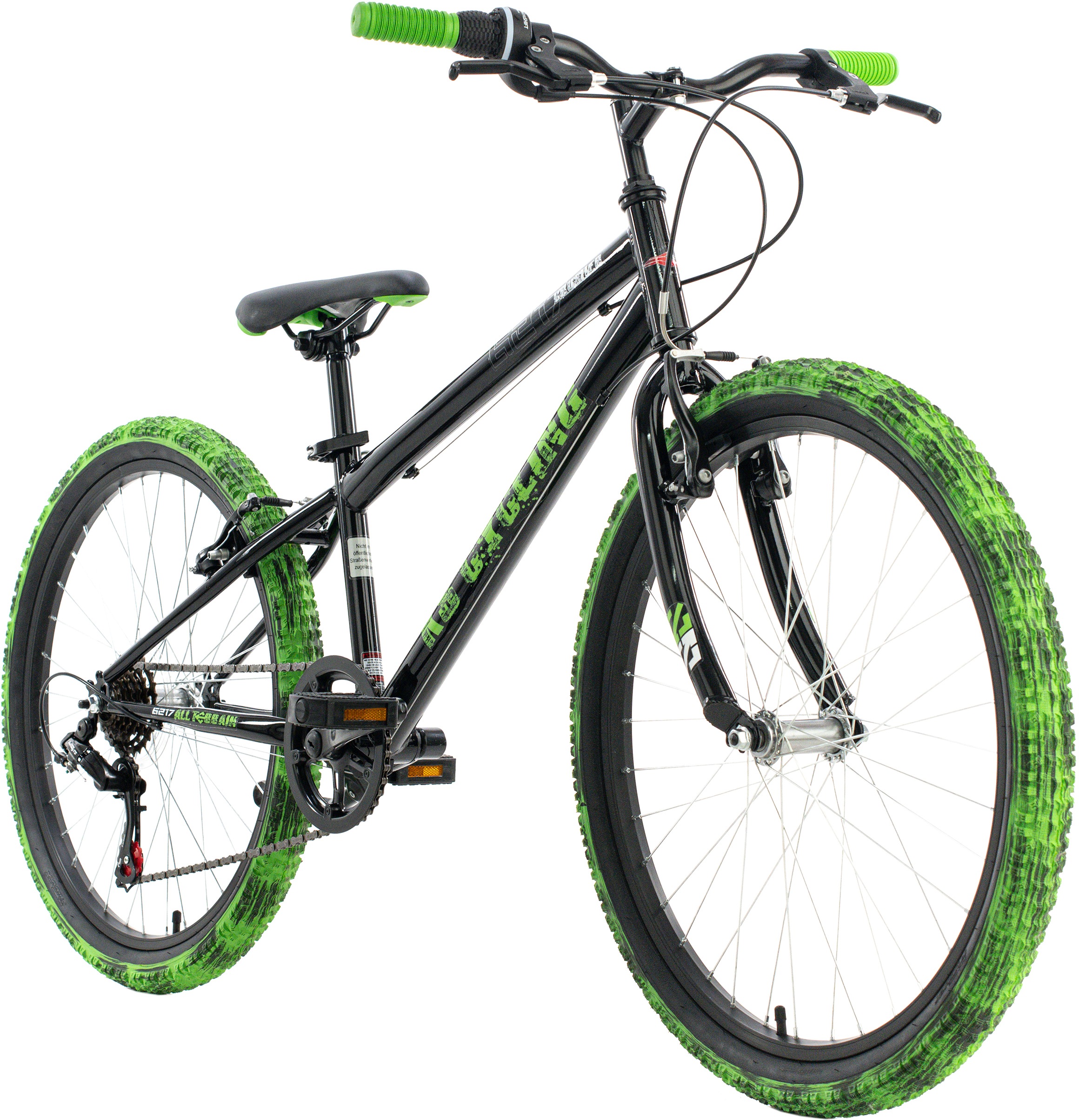 KS Cycling Jugendfahrrad »Crusher«, 6 Gang, Shimano, Tourney Schaltwerk, Kettenschaltung, für Herren, Kettenschaltung