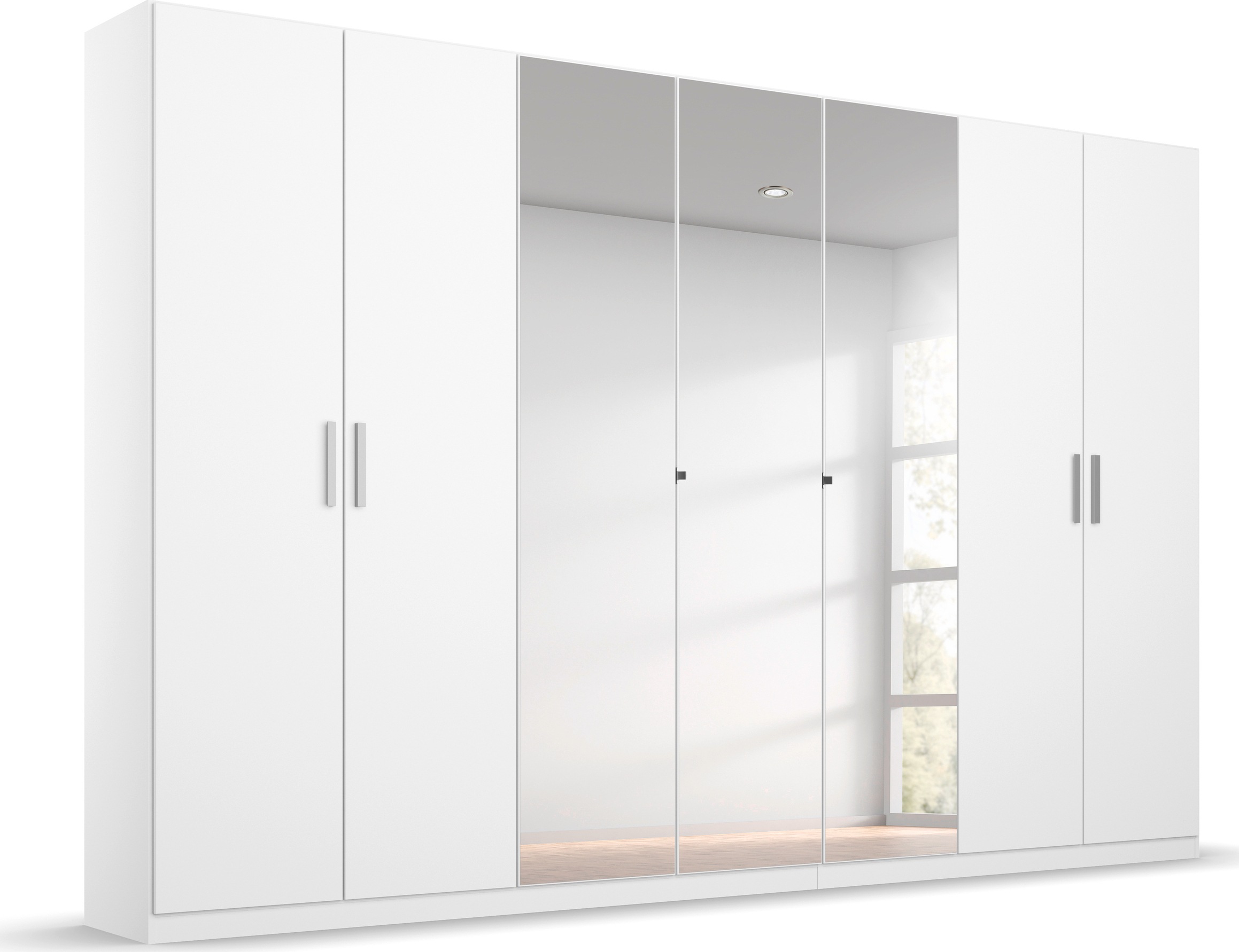 rauch Drehtürenschrank »Koluna«, mit Spiegel, inkl. 2 Innenschubladen sowie extra Böden