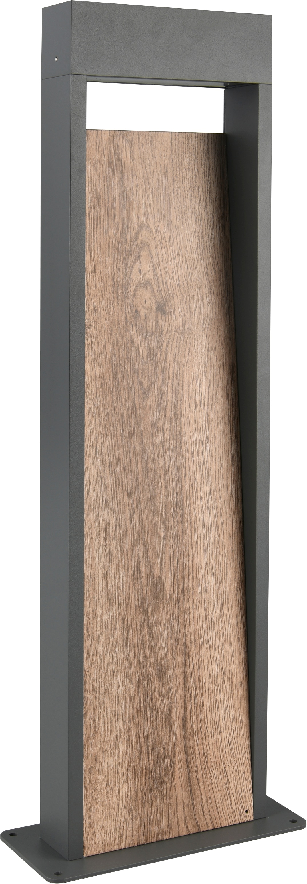 TRIO Leuchten LED Außen-Stehlampe »SALMON, Outdoor LED Stehleuchte 11W 1200 Lm 3000K, Garten Stehlampe« LED-Board 1 Stk. Warmweiß aus Aluminium & Holz-Optik, IP44 LED Garten Wegeleuchte