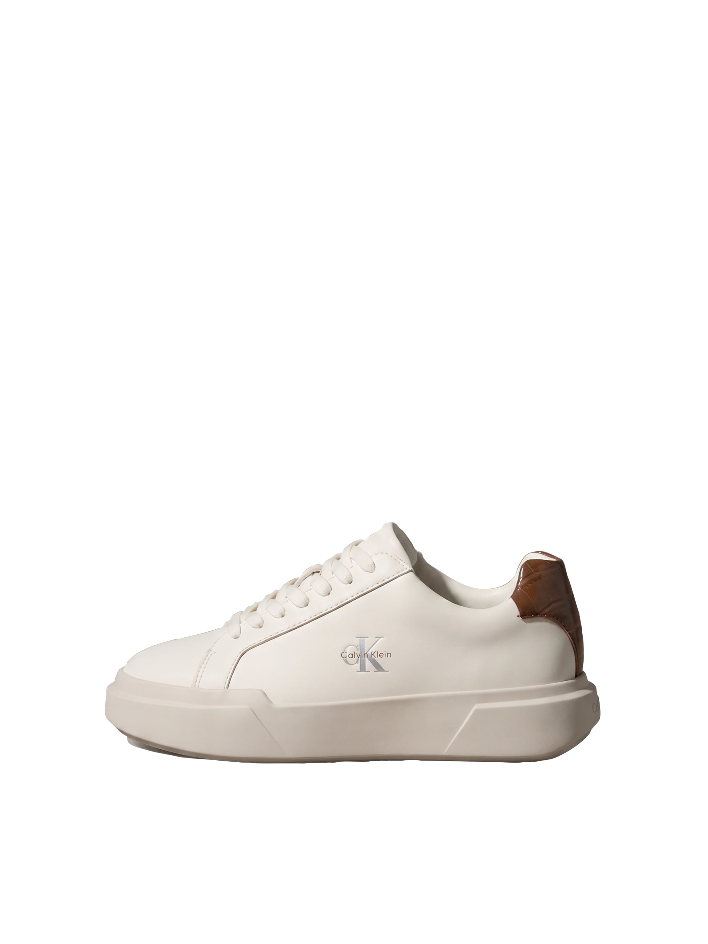 Calvin Klein Plateausneaker »CHUNKY CUPS LACEUP LTH BT CROC«  Schnürschuh, Freizeitschuh, Halbschuh mit seitlichem CK-Logo