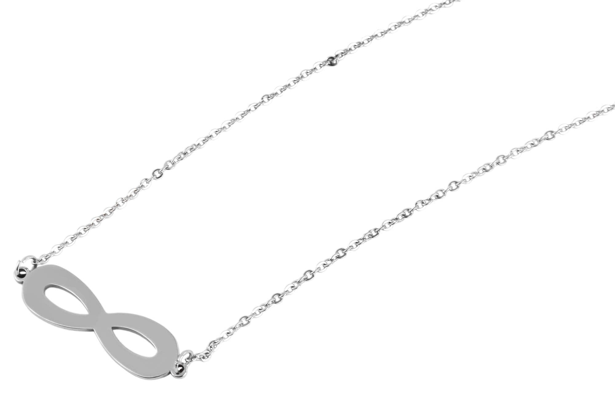 Adelia´s Kette ohne Anhänger »Damen Halskette mit Anhänger ¿ Unendlichkeitszeichen aus Edelstahl«