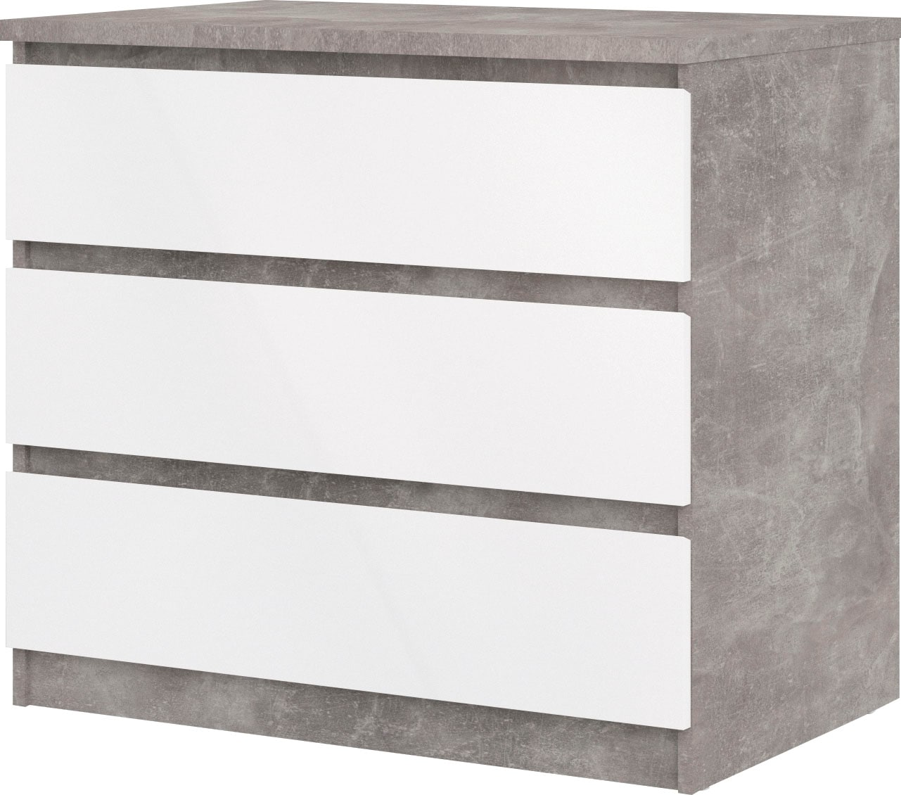 INOSIGN Kommode »Naia«, abgerundete Schubladenkanten auf Metallgleiter, Breite 77 cm