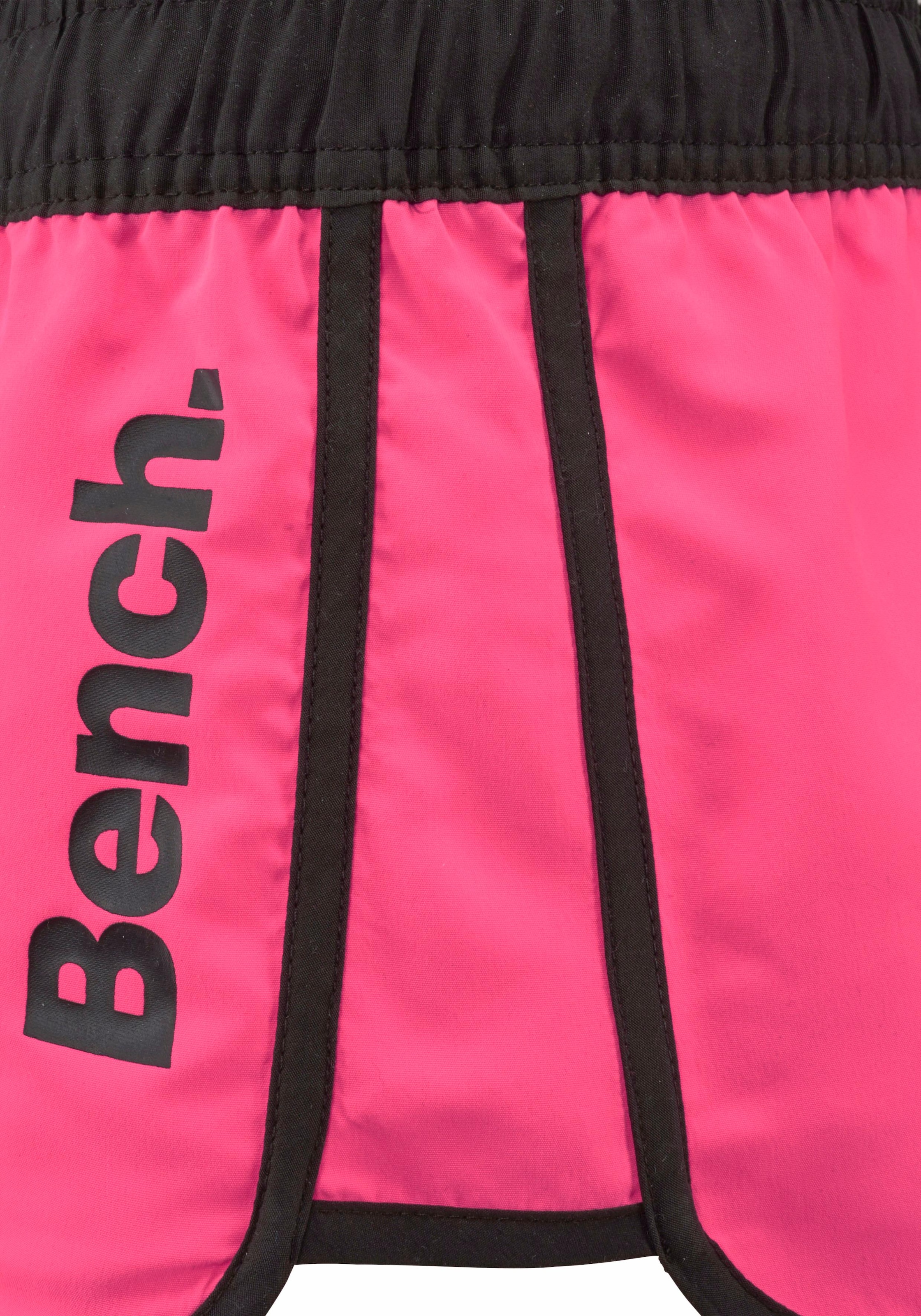 Bench. Badeshorts, aus Microfaser, mit Außenkordel, mit Gesäßtasche, mit Klettverschluss