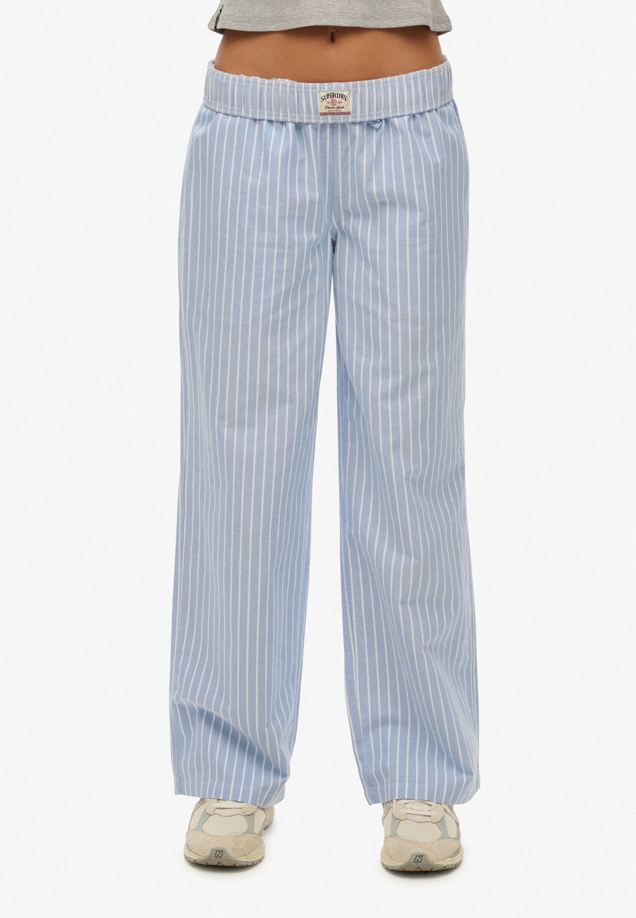 Superdry Cargohose »COTTON STRIPE ELASTIC TROUSER«  aus Baumwolle und Jersey, Relaxed Fit, gestreifte Optik