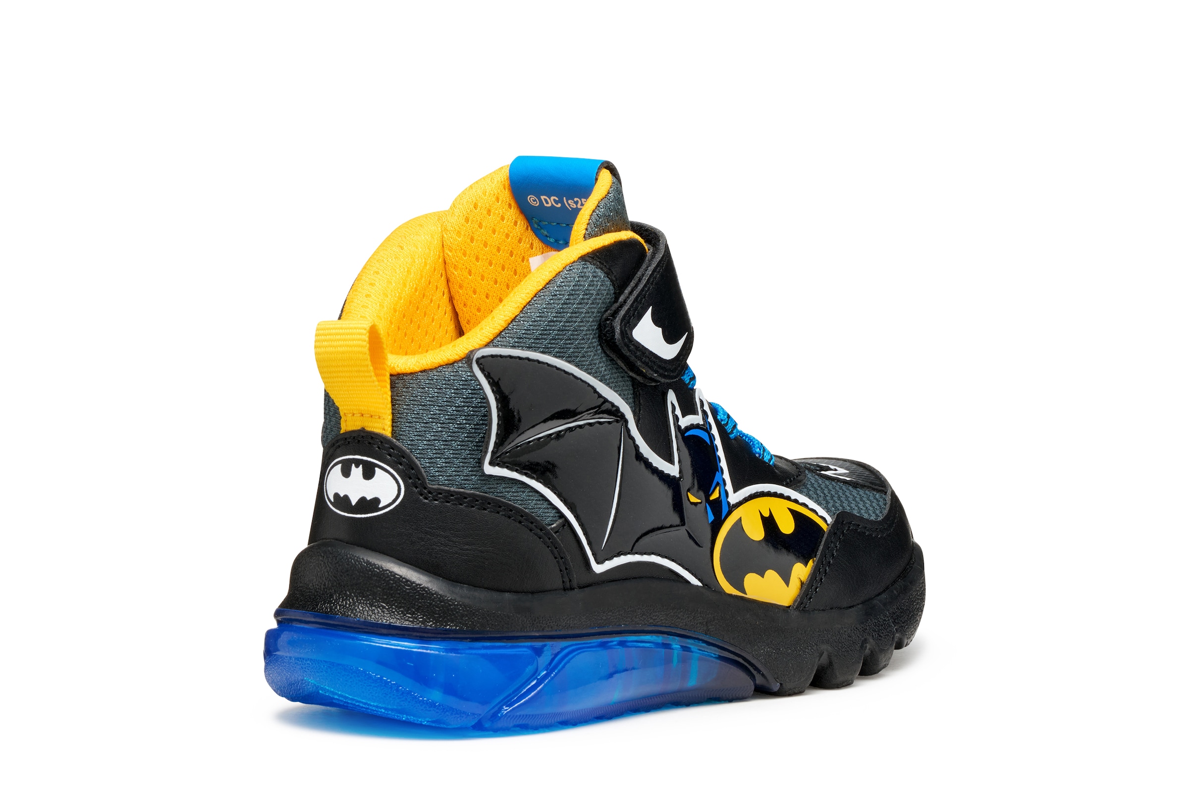 Geox Sneaker »J CIBERDRON BOY Batman Blinkschuh«  Schnürboots, Blinkschuh mit cooler Blinkfunktion