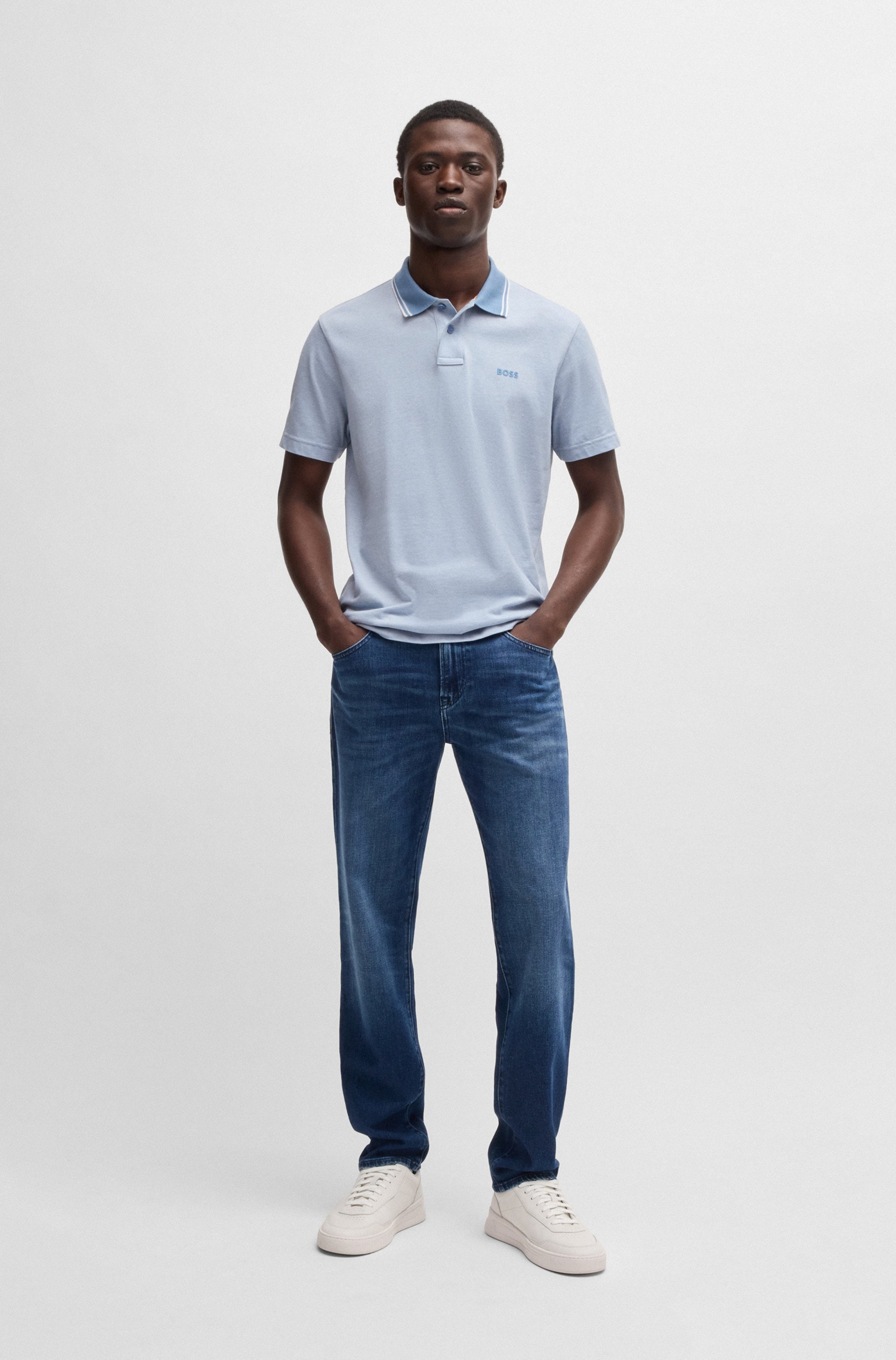 BOSS ORANGE Poloshirt »PeoxfordNew«, mit Polokragen