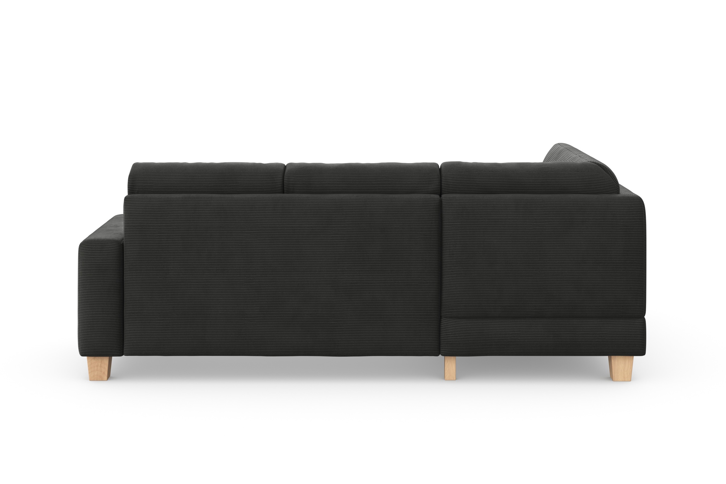Home affaire Ecksofa »Summer L-Form«, mit Ottomane, wahlweise mit Bettfunktion und Bettkasten, Cord-Bezug