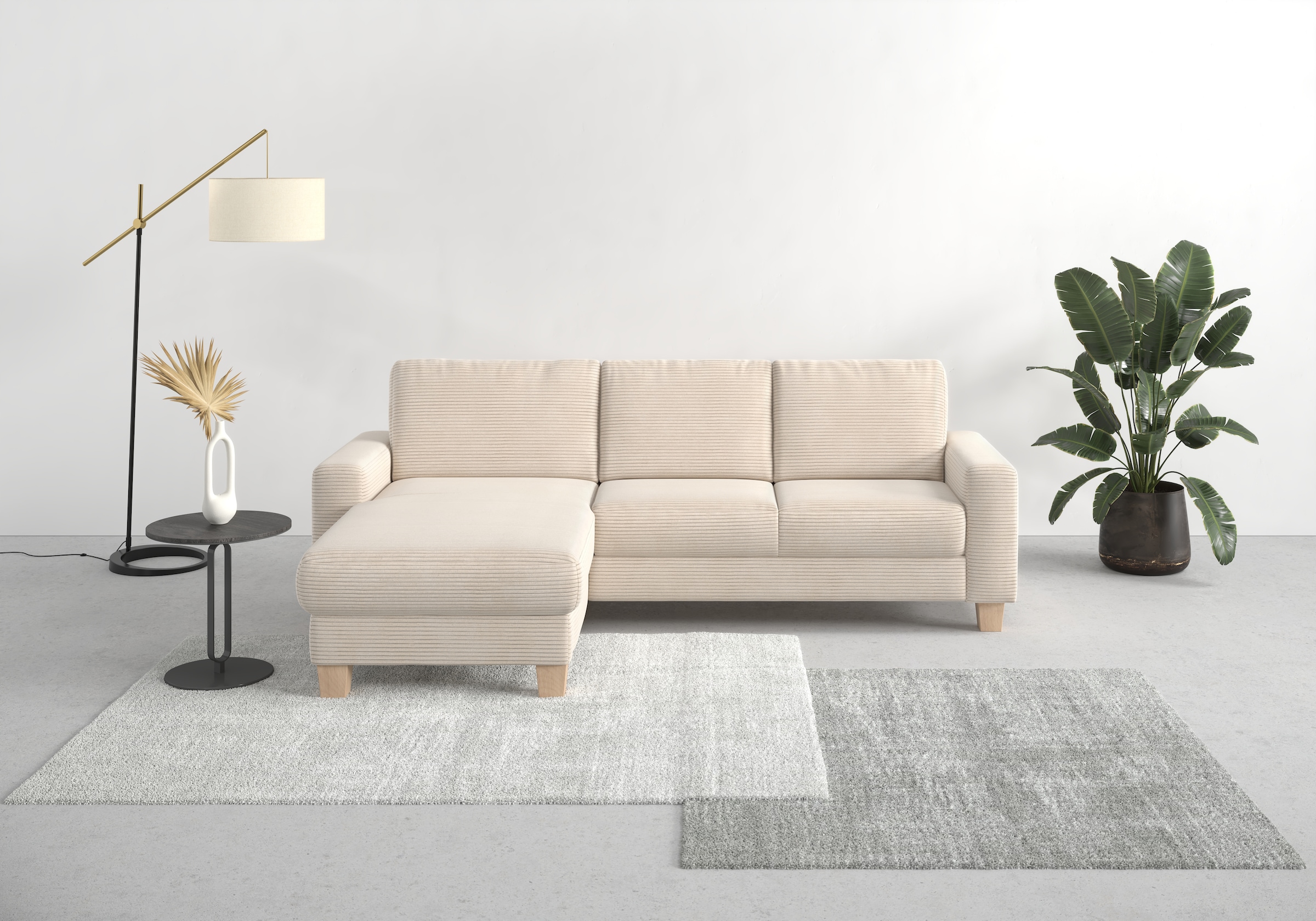 Ecksofa »Summer L-Form«, mit Recamiere, mit oder ohne Bettfunktion und Bettkasten,...