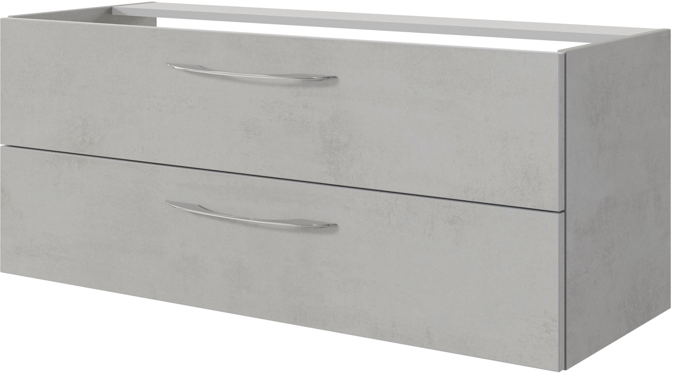 Saphir Badmöbel-Set »Serie 4035 2-teilig, Keramik-Doppelwaschtisch mit LED-Spiegel«, (Set), Doppel-Waschplatz inkl Türdämpfer, 120 cm breit, 2 Schubladen